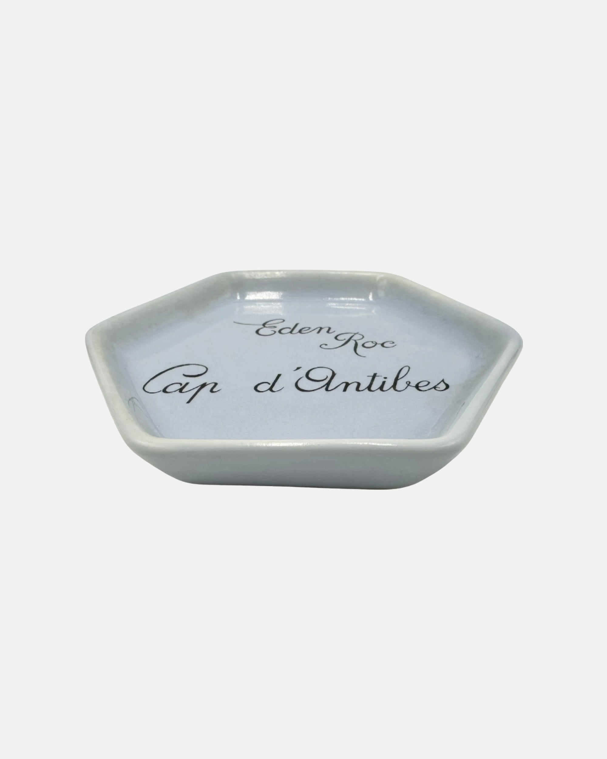 Vintage Eden Roc Cap d'Antibes Hotel Blue Ceramic Ashtray Catchall Dish
