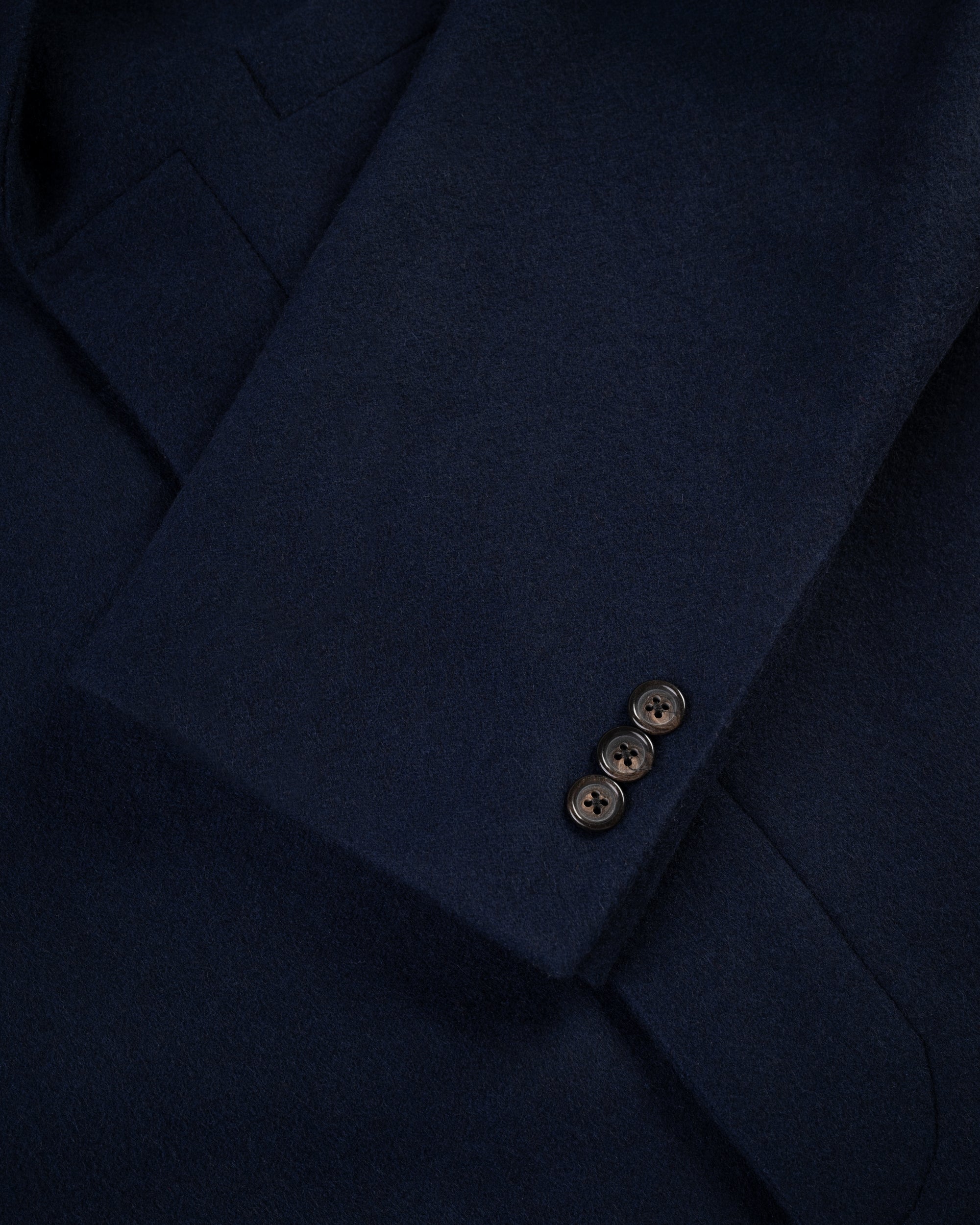 Made-in-USA Navy Cashmere Topcoat