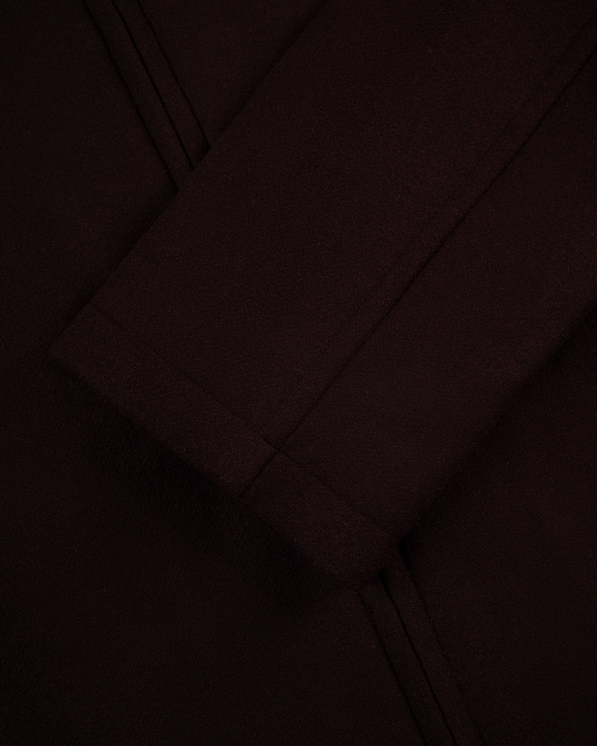 Burgundy Melton Wool Zermatt Coat