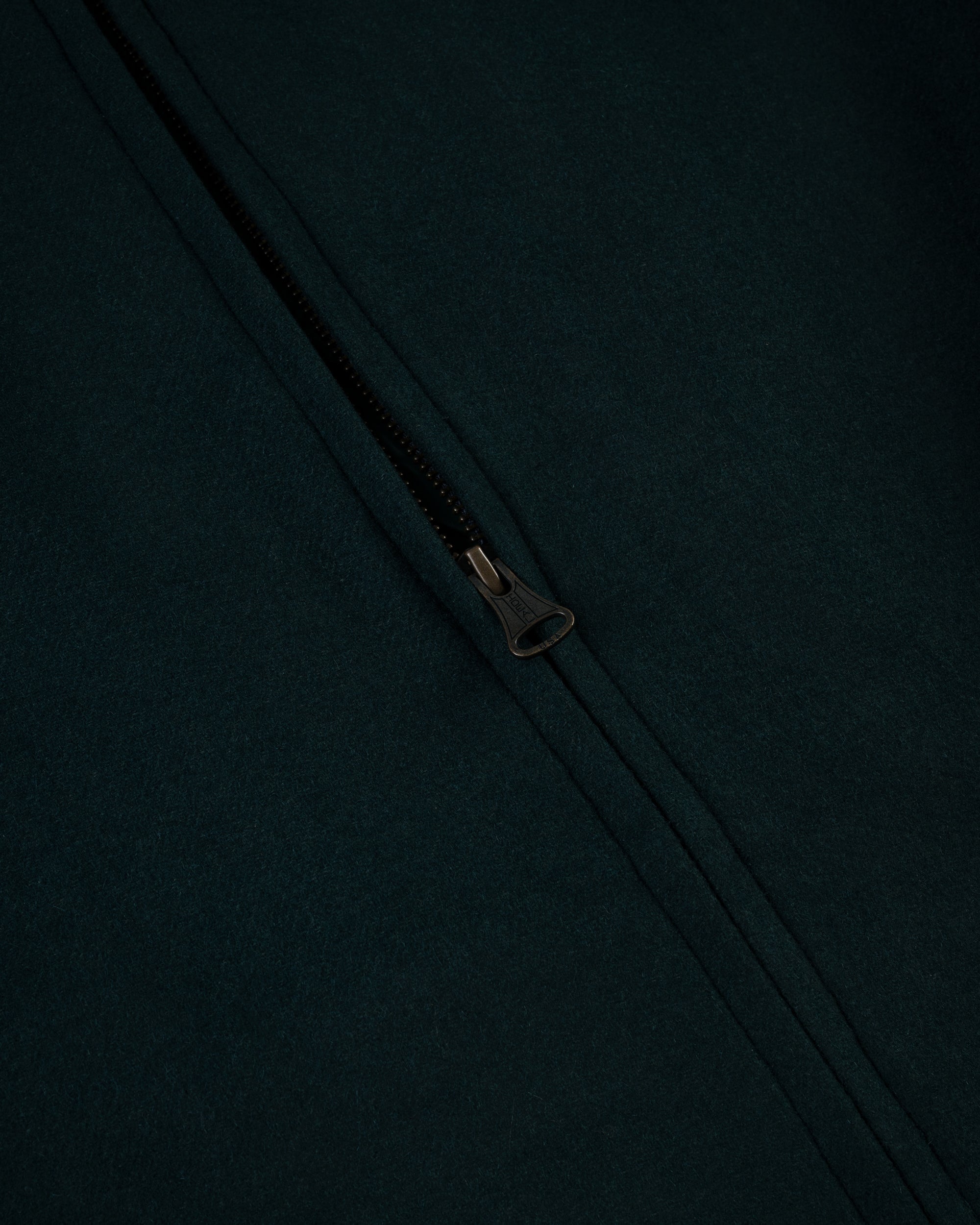 Bottle Green Melton Wool Zermatt Coat