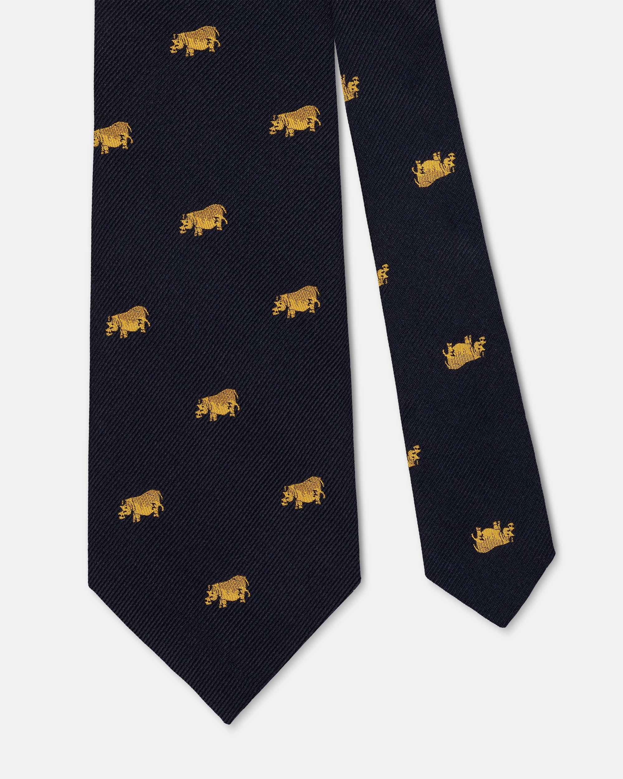 Made-in-USA Navy Rhinos Club Tie