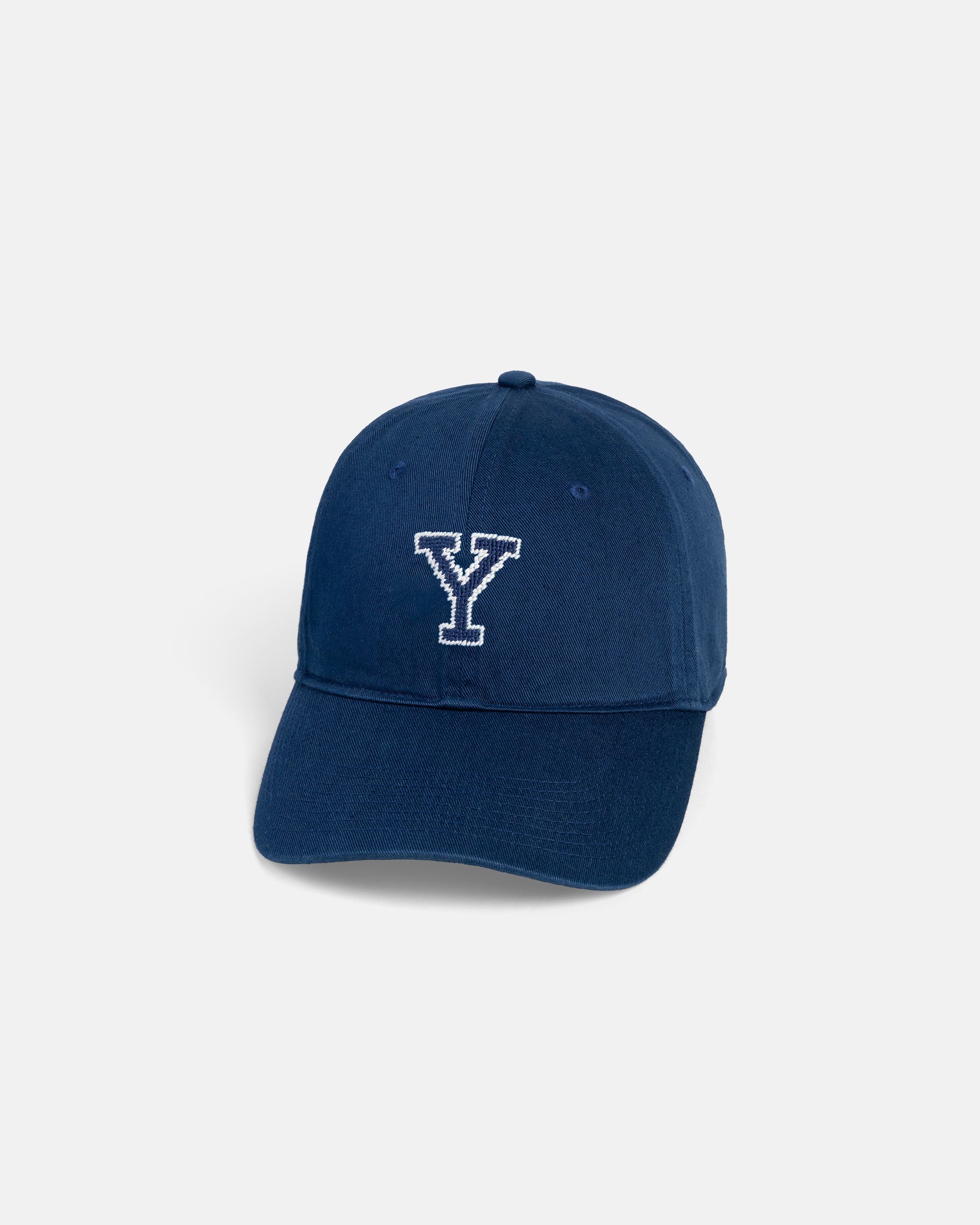 Yale University Navy Needlepoint Hat