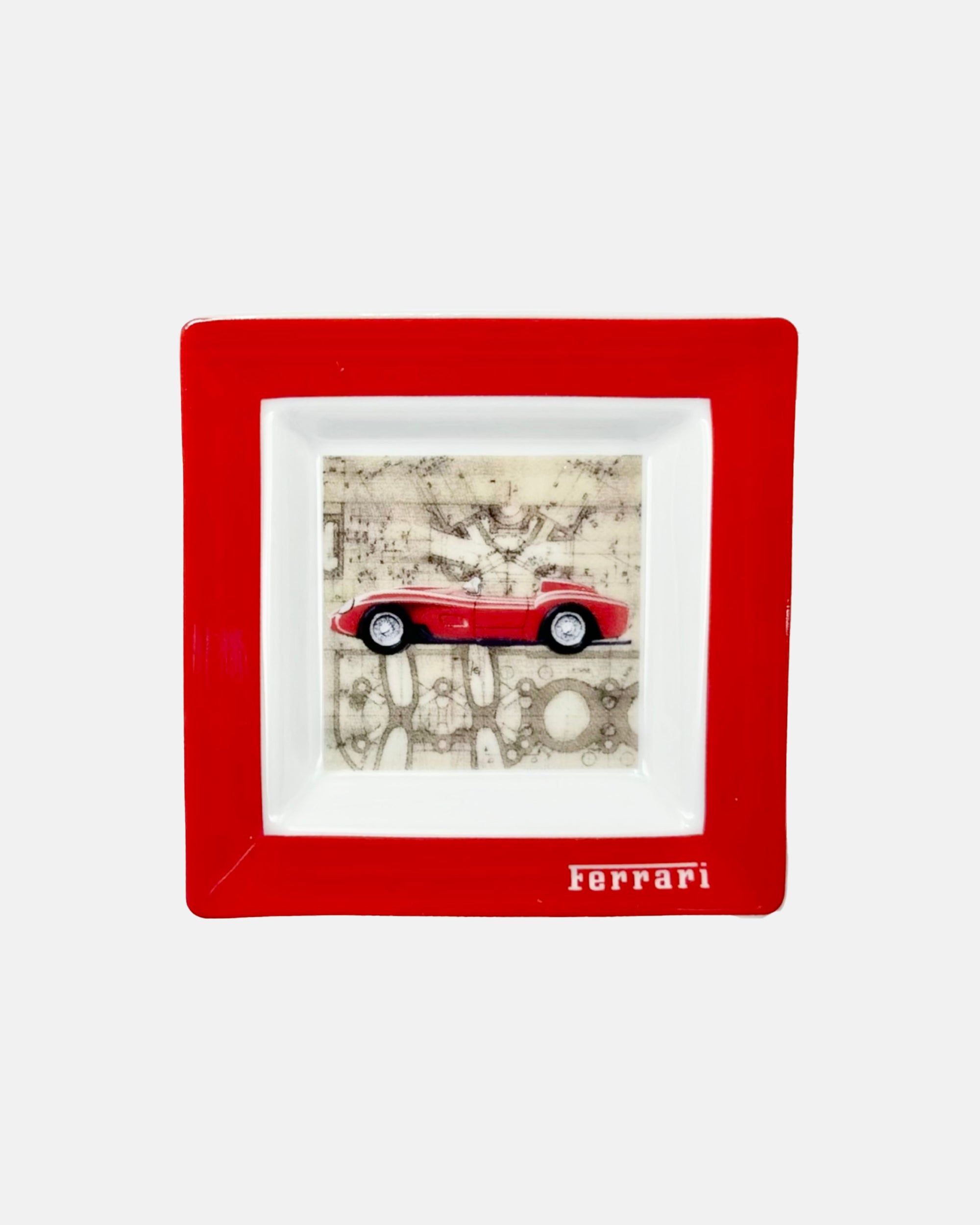 Ferrari 250 Testa Rossa Sports Car Porcelain Ashtray