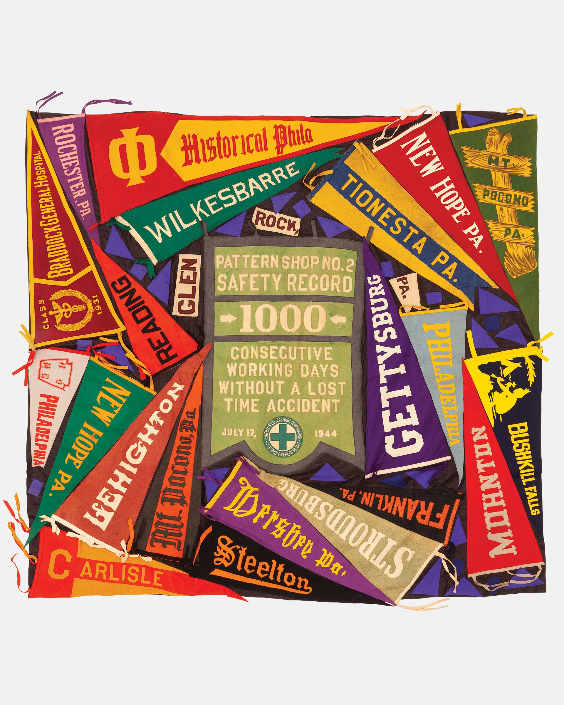 Vintage Pennant Quilt - Town and Country #17