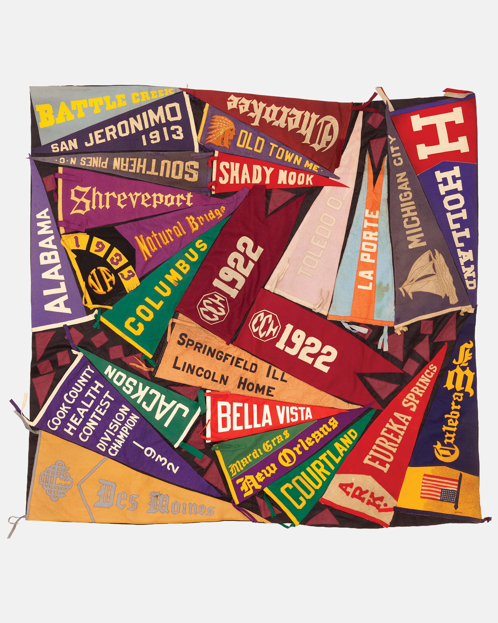 Vintage Pennant Quilt - Town and Country #38