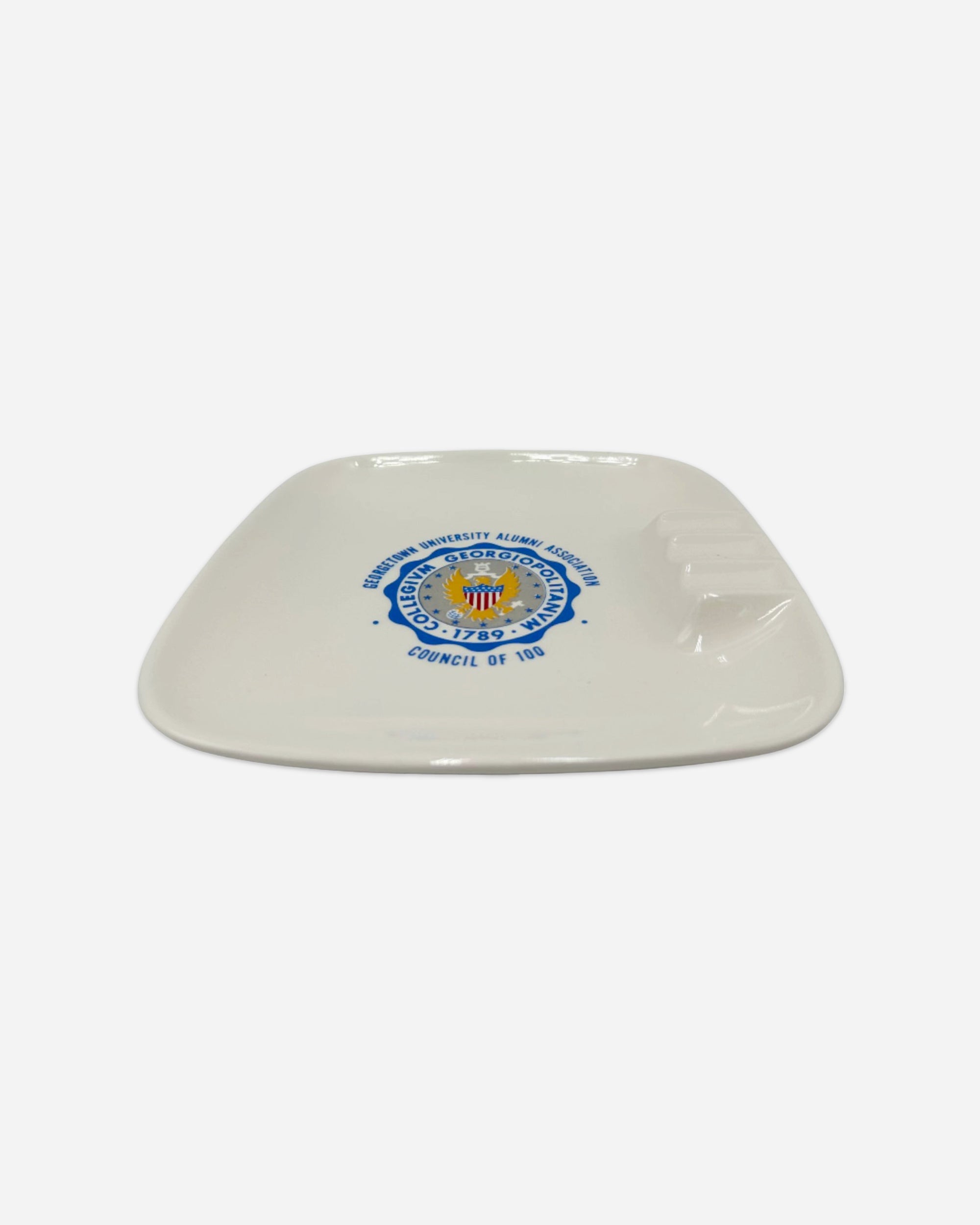 Vintage Georgetown University Alumni Association Ceramic Ashtray Catchall Dish