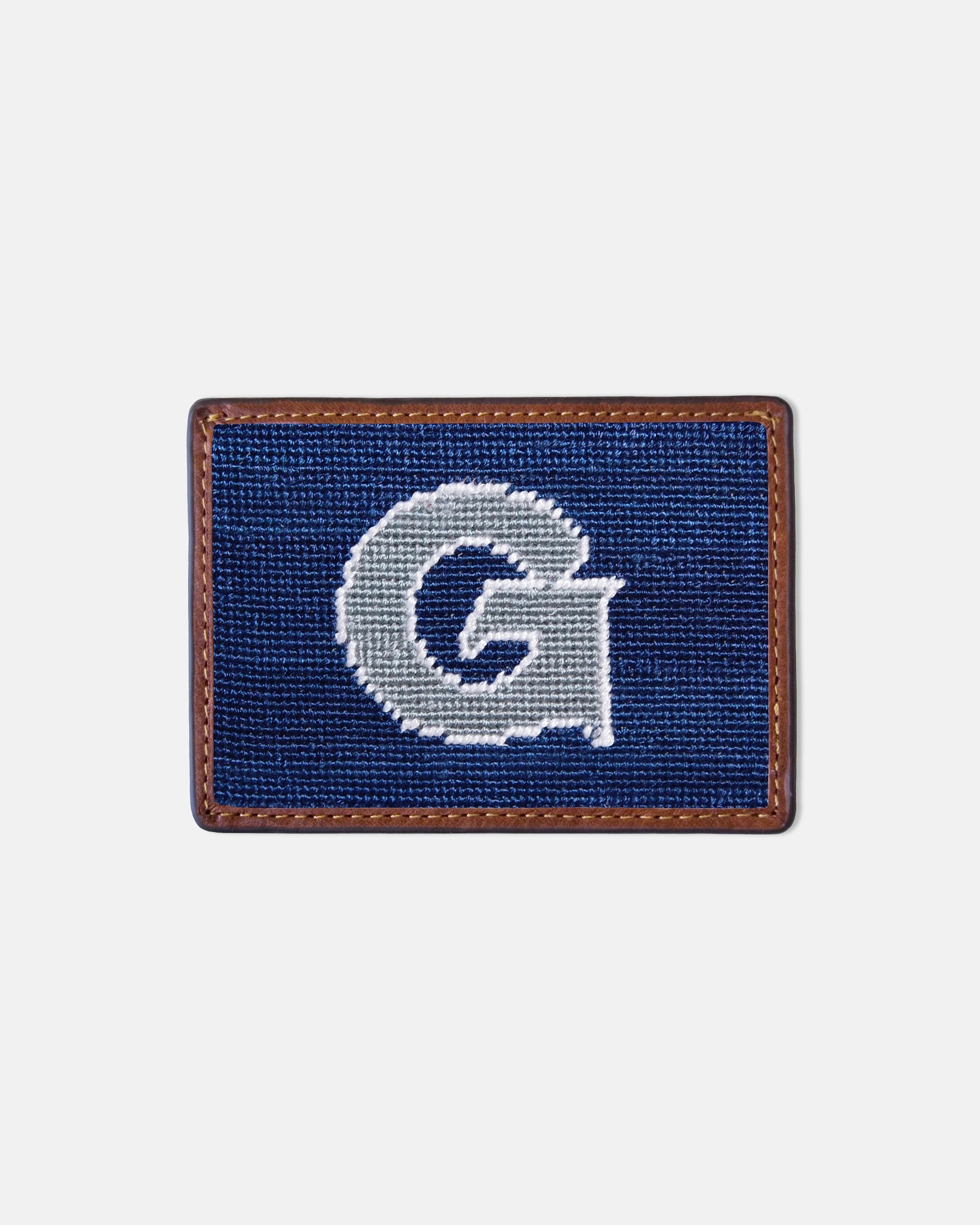 Georgetown University Needlepoint Card Case