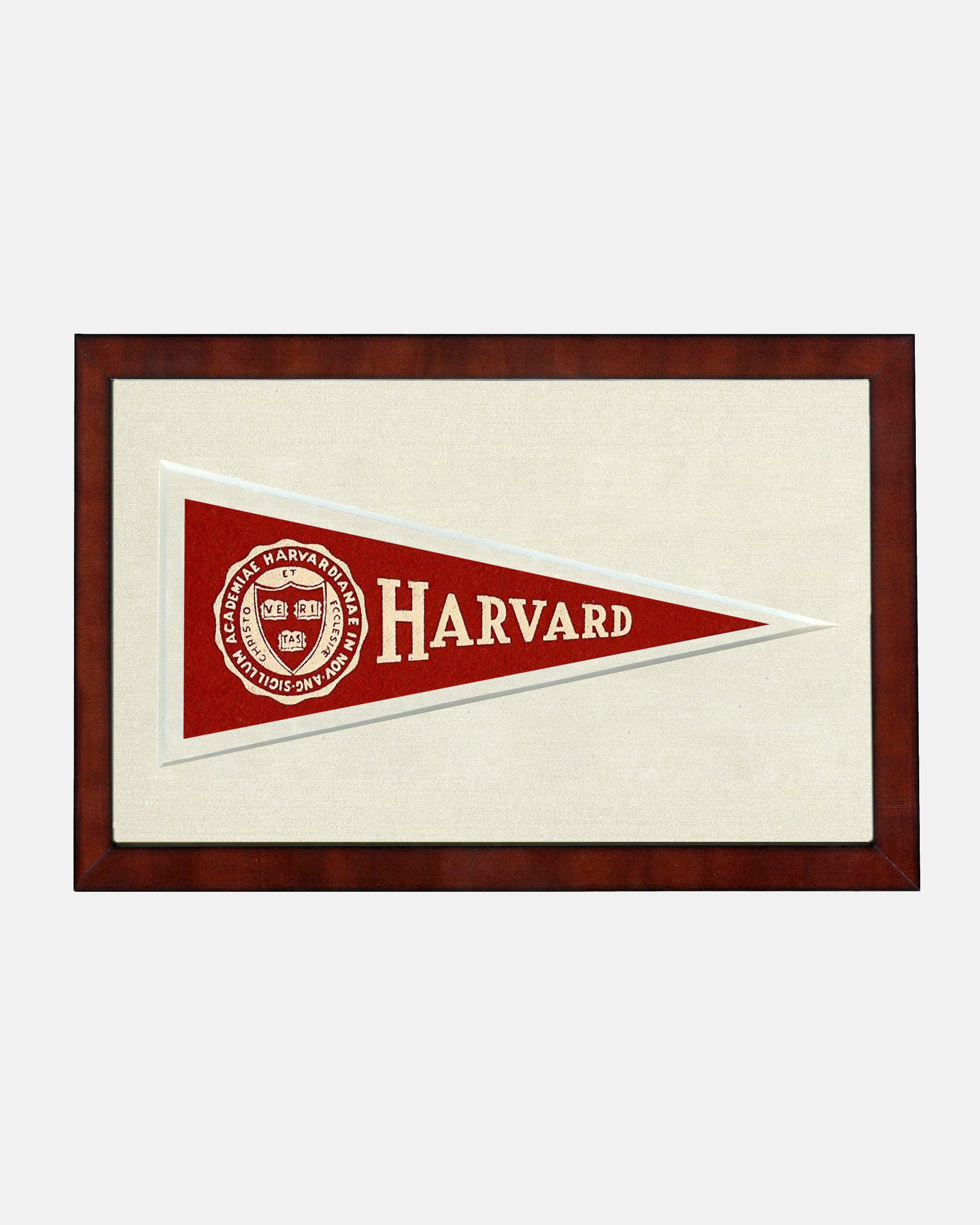 Harvard Framed Vintage Pennant