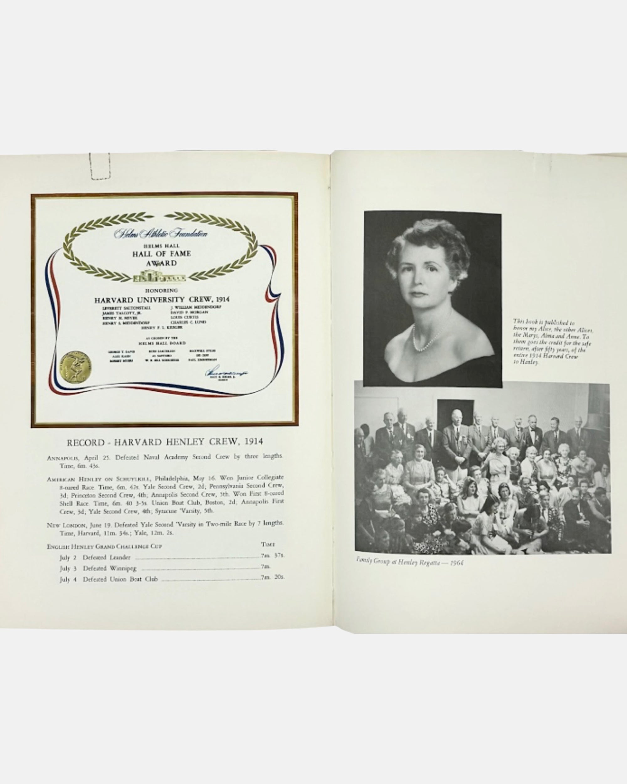 The Henley Royal Regatta by John William Middendorf Jr. 1964 Book