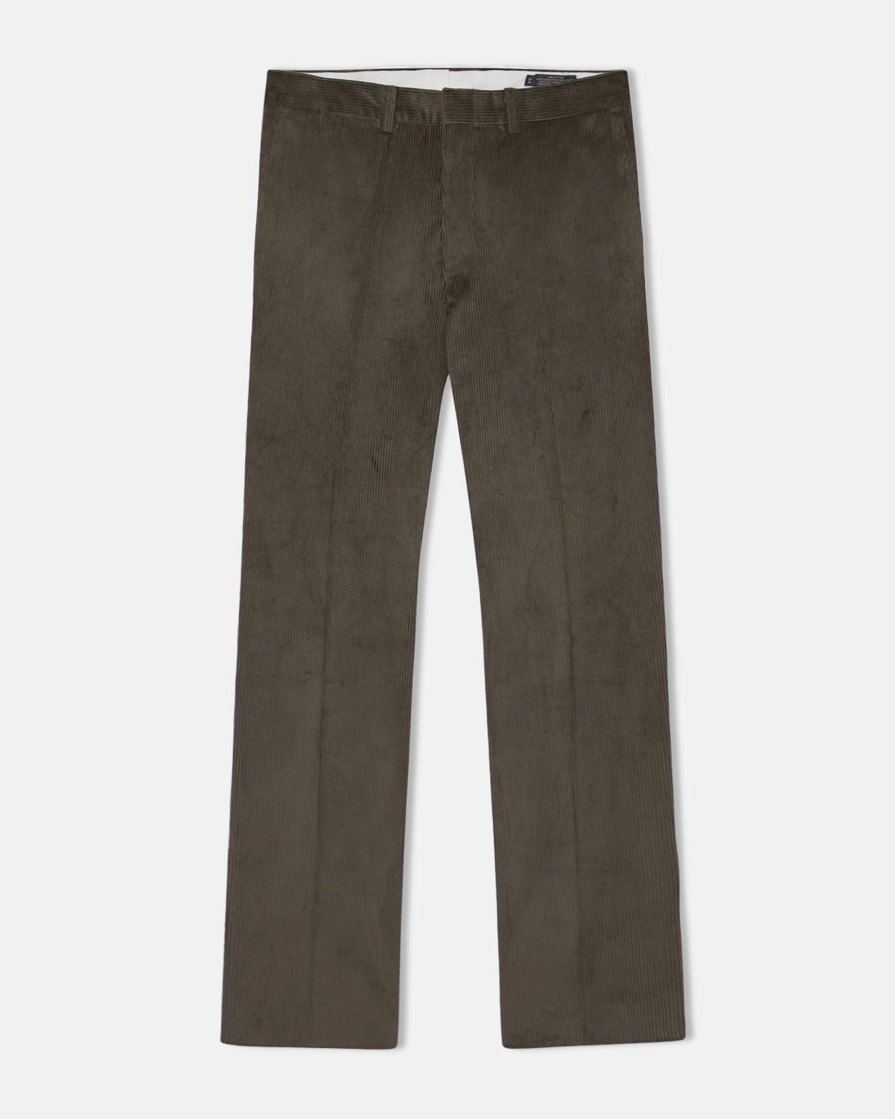 Made-in-USA Olive Wide Wale British Corduroy Pant