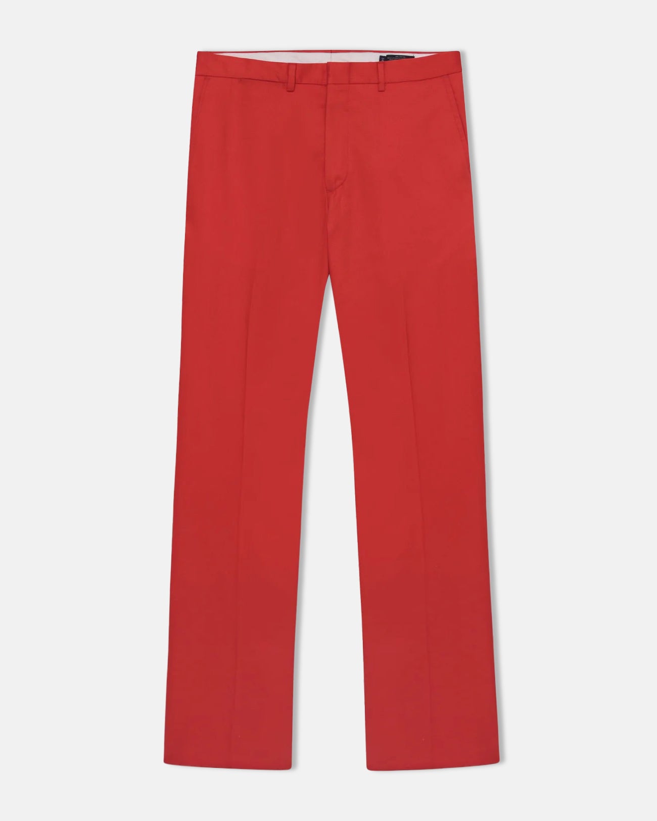 Made-in-USA Bright Red Washed Twill Chino Pant