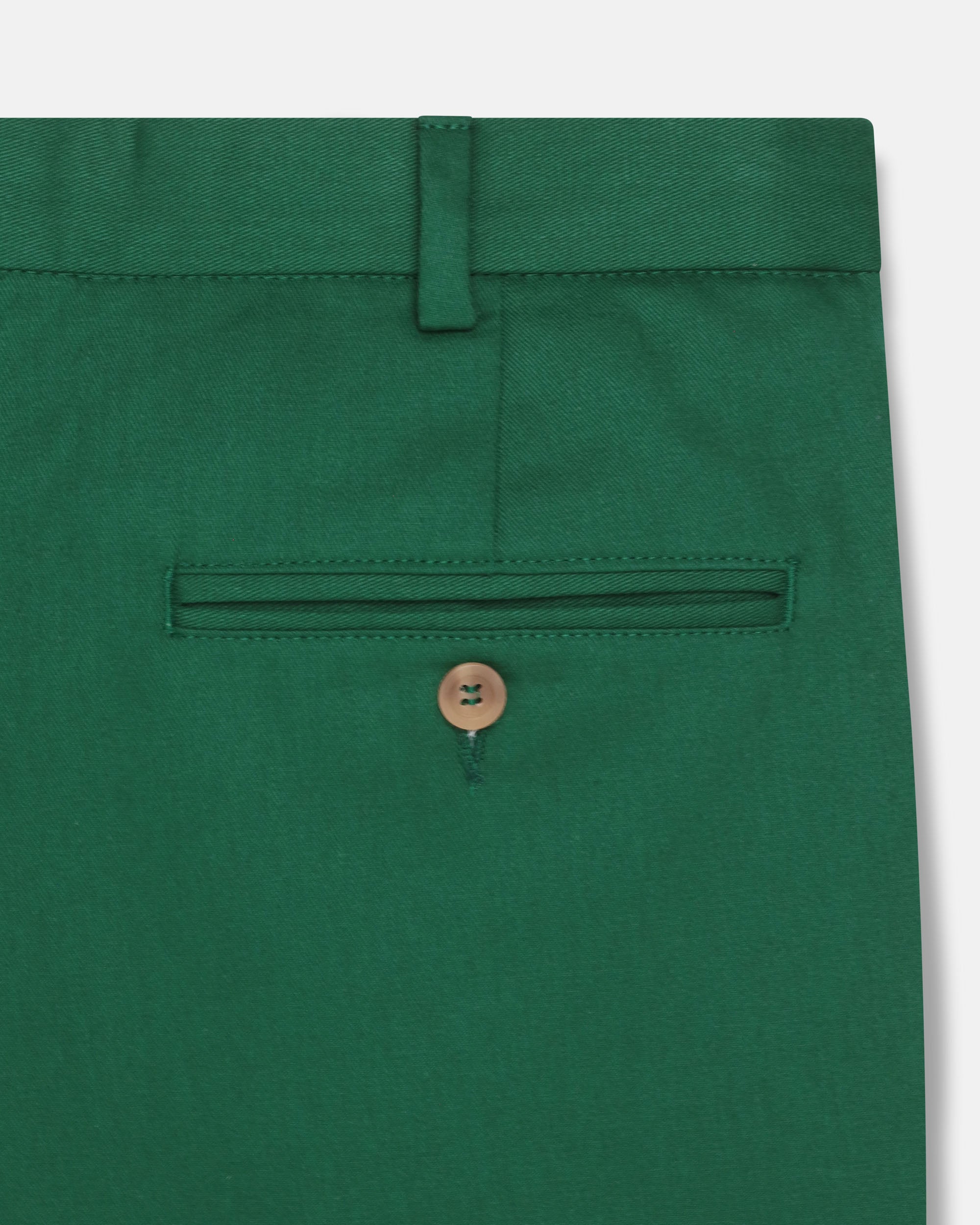 Made-in-USA Bottle Green Washed Twill Chino Pant