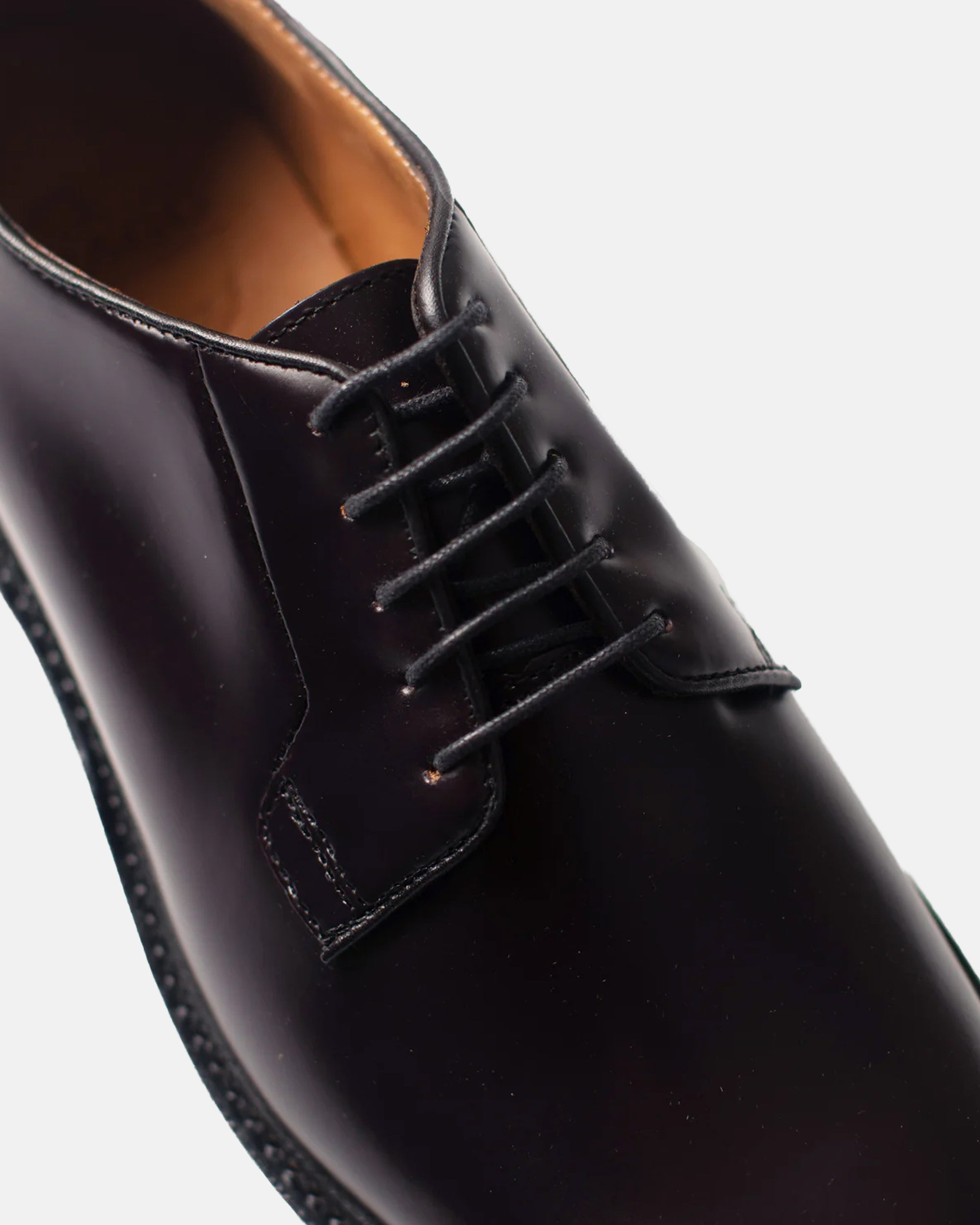 Burgundy Plain Toe Blucher