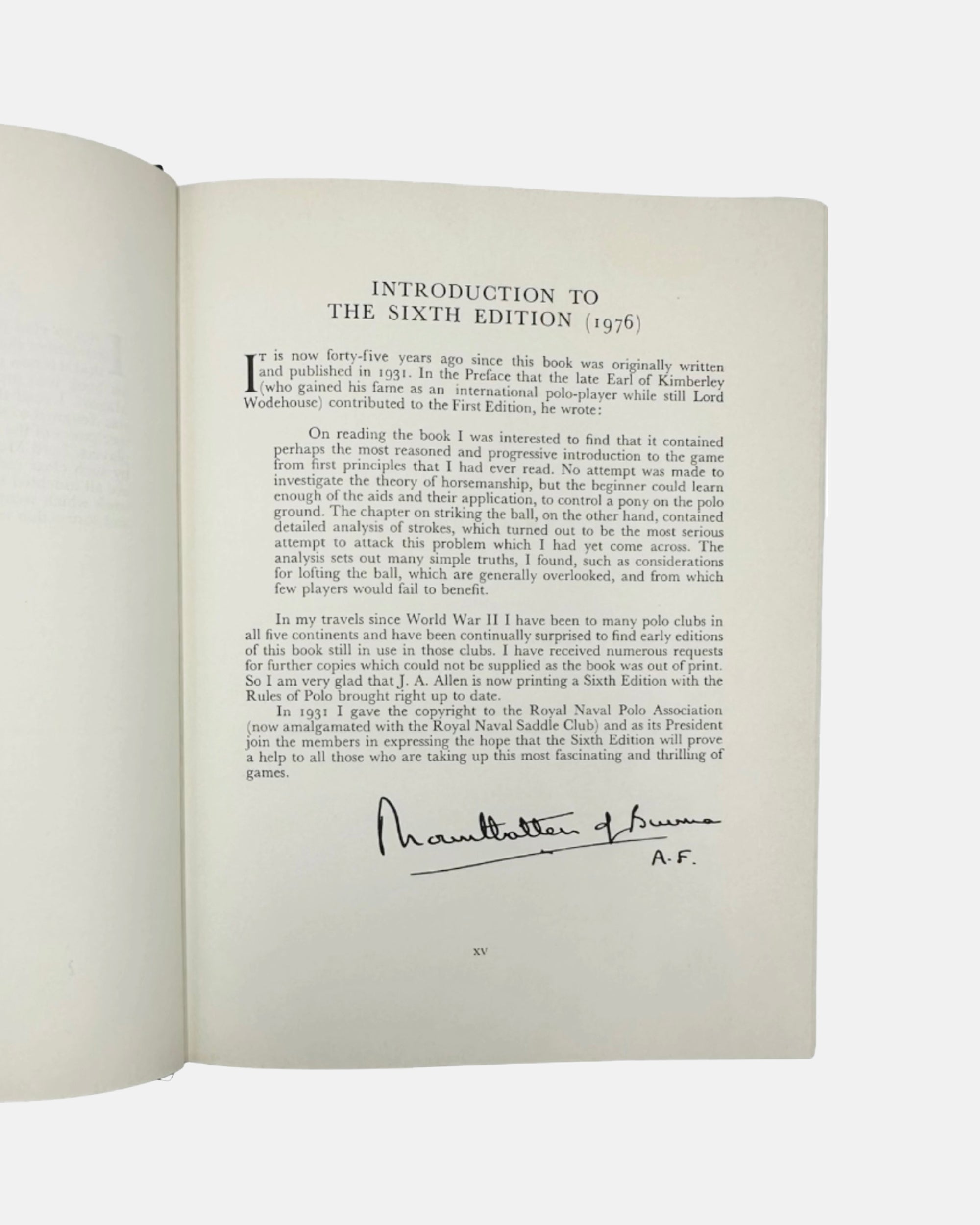 An Introduction to Polo by Marco 1982 Book Foreword by Charles, Prince of Wales