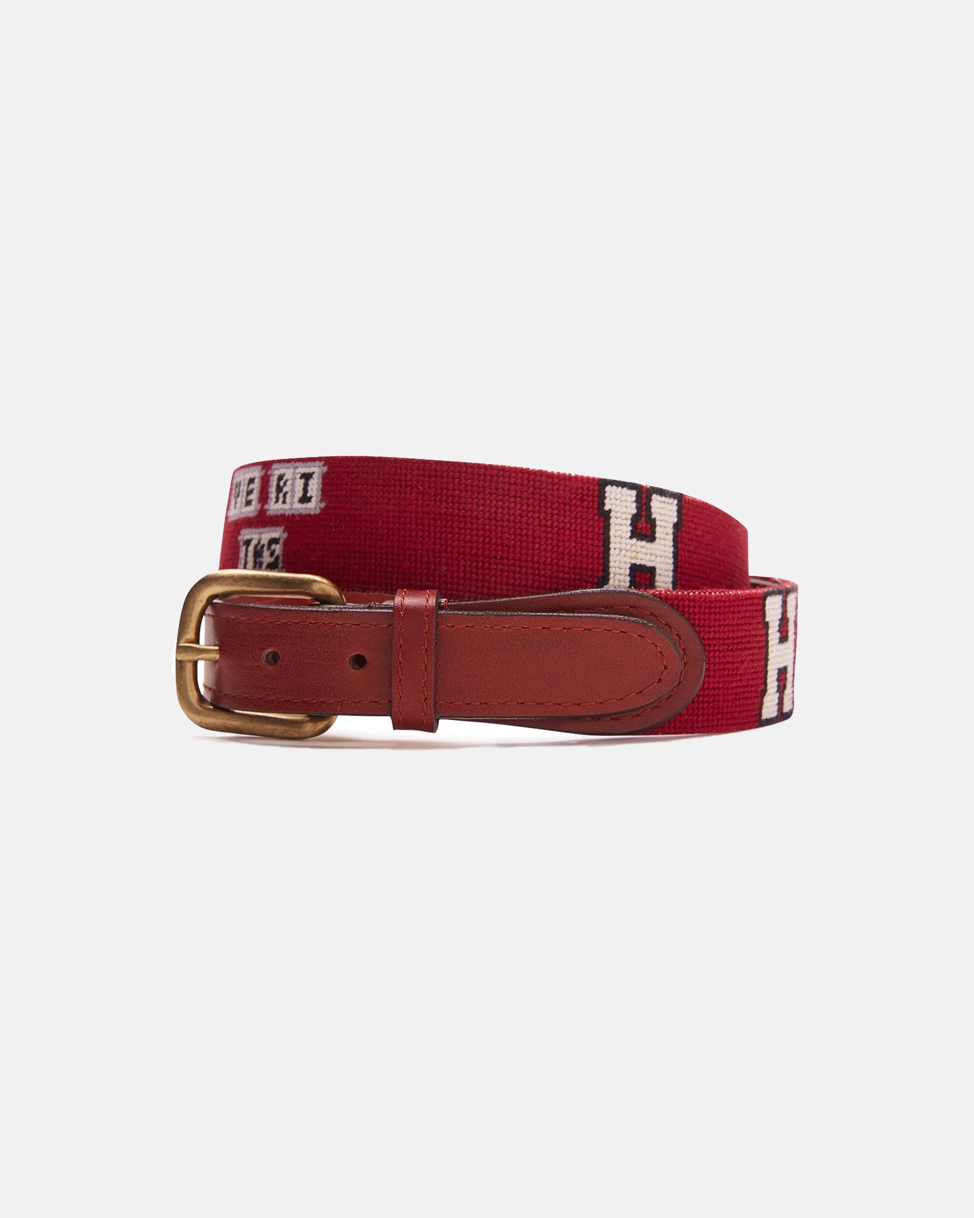 Harvard University Needlepoint Belt