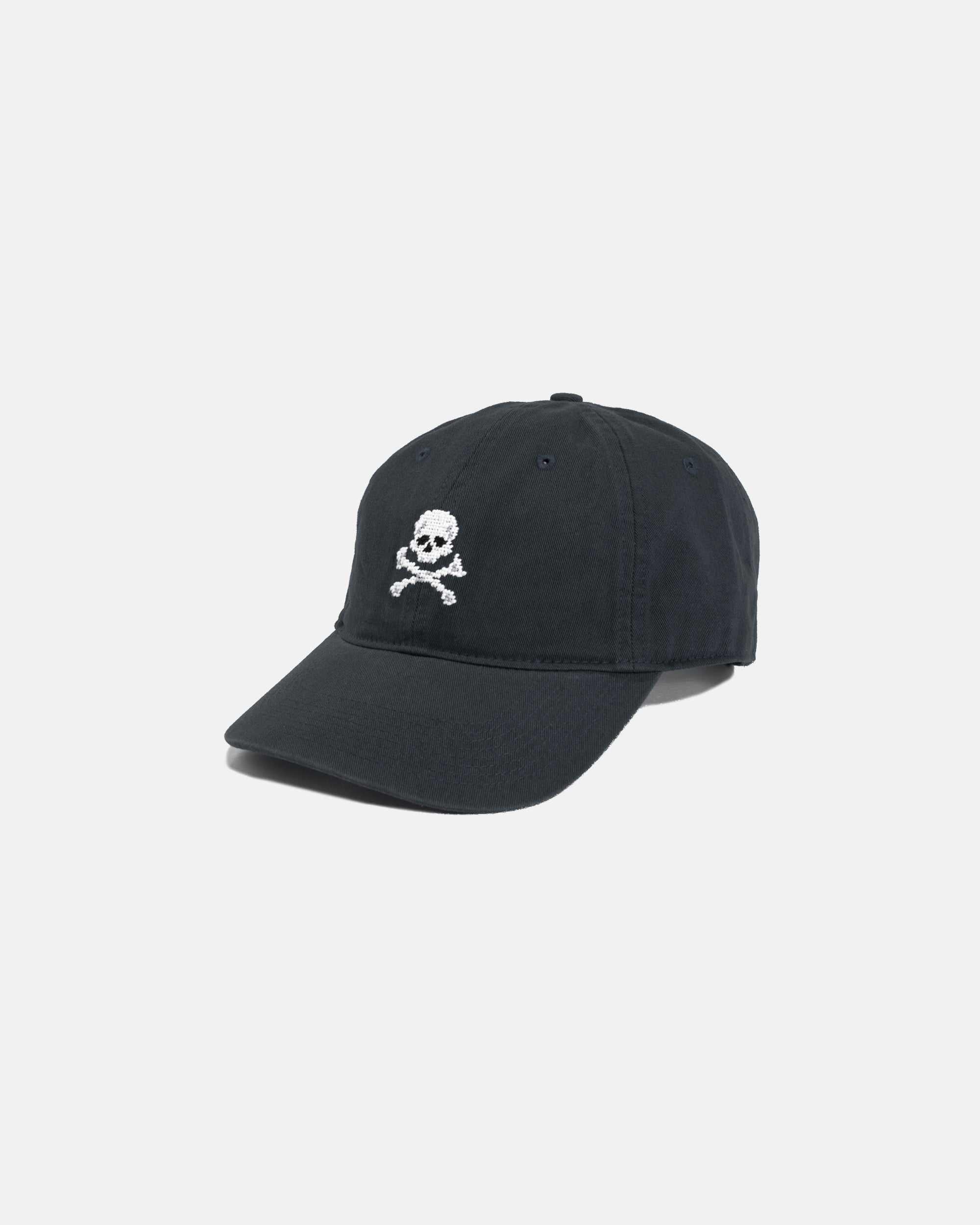 Jolly Roger Black Needlepoint Hat