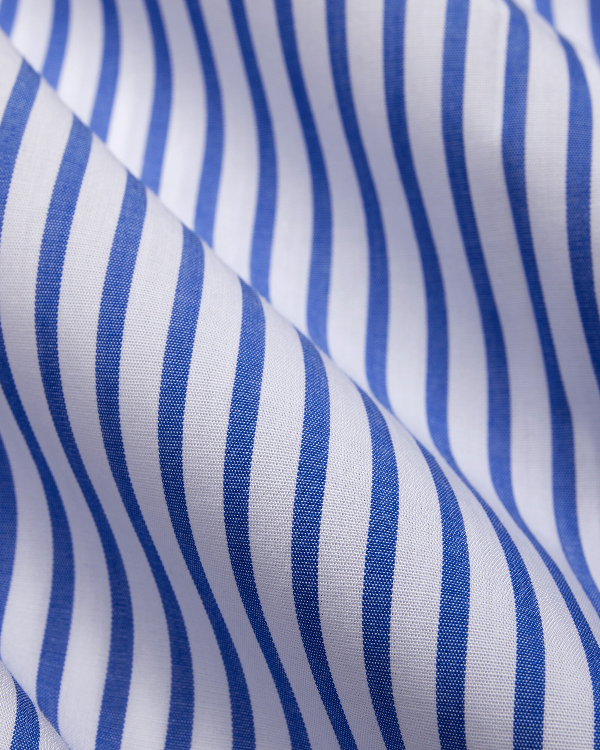 Made-in-Canada Blue Butcher Stripe Broadcloth Button Down Shirt - Classic Fit