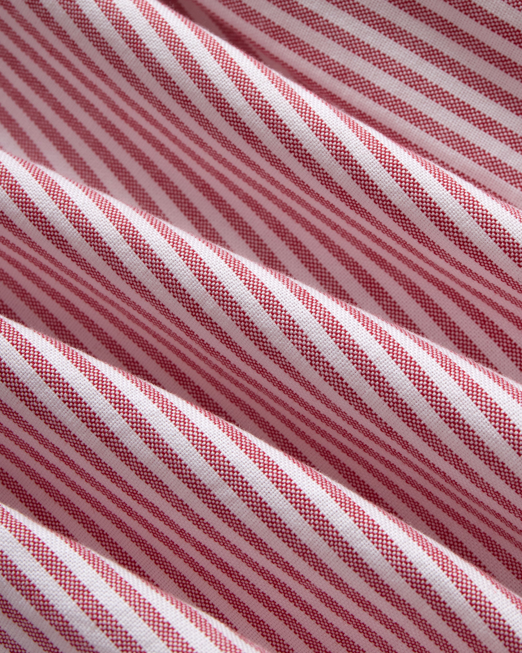 Red Zephyr Oxford Striped Shirt - Trim Fit