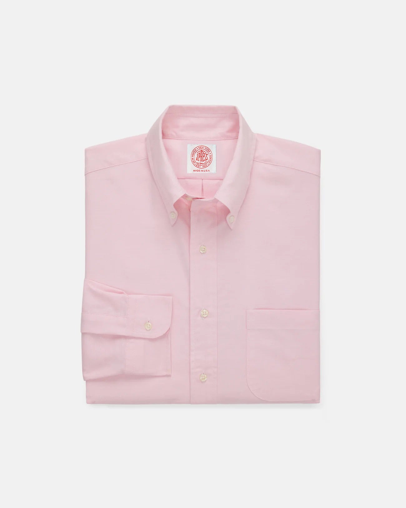 Made-in-USA Pink Oxford Cloth Button Down Shirt - Classic Fit