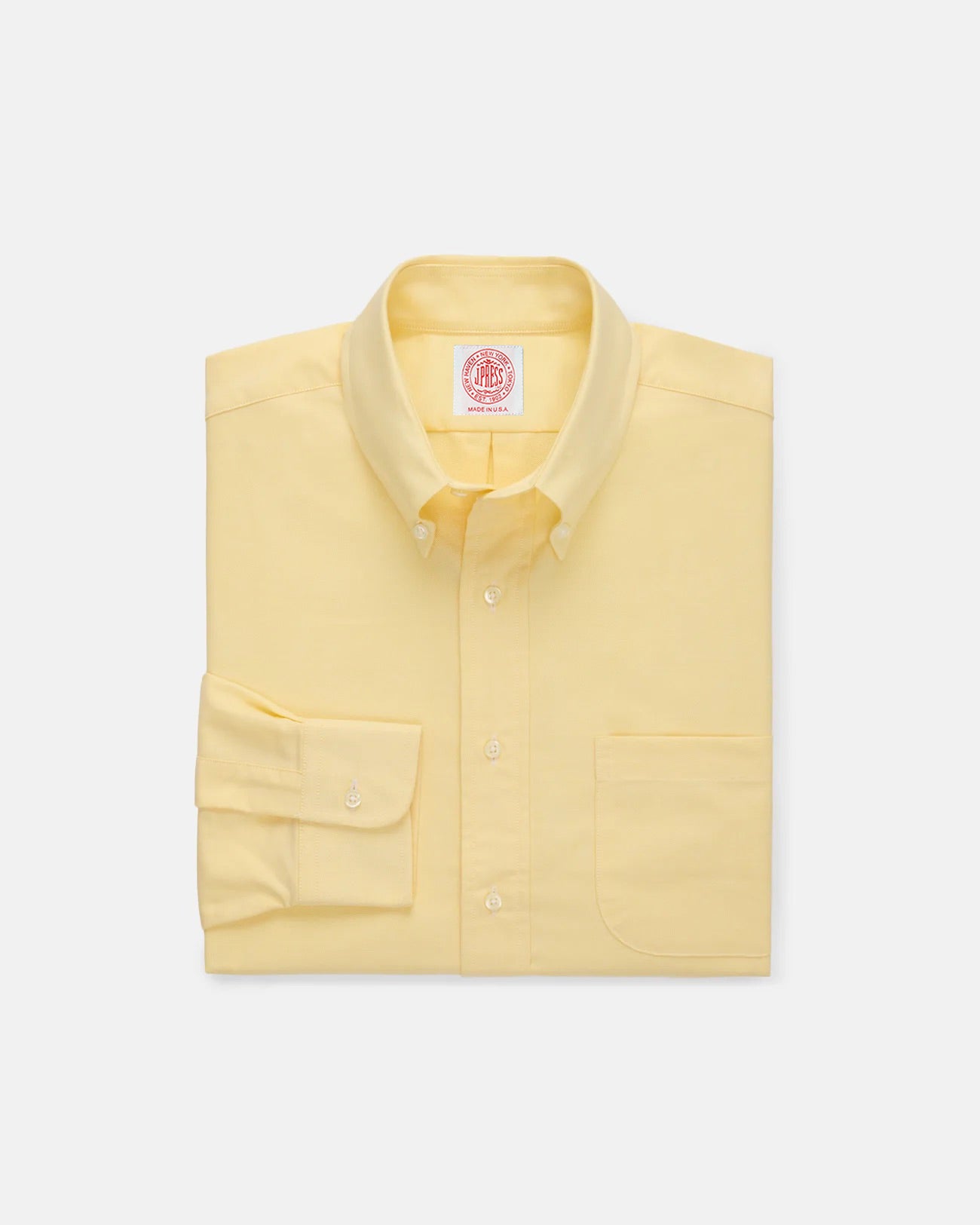 Made-in-USA Yellow Oxford Cloth Button Down Shirt - Classic Fit