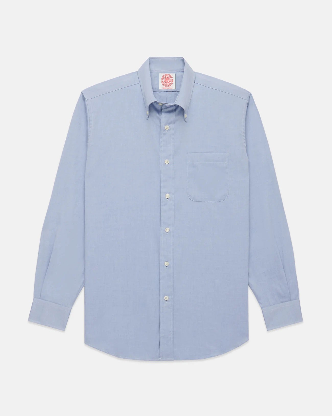 Made-in-USA Blue Pinpoint Oxford Button Down Shirt - Classic Fit