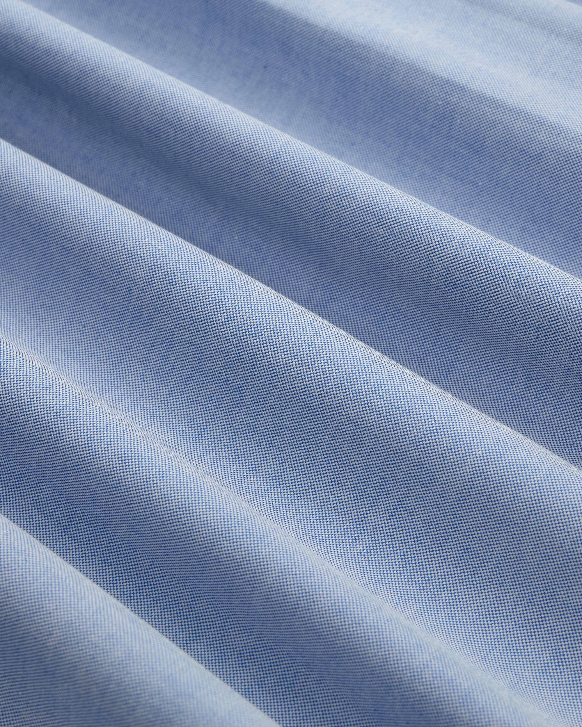 Made-in-USA Blue Pinpoint Oxford Point Collar Shirt - Classic Fit