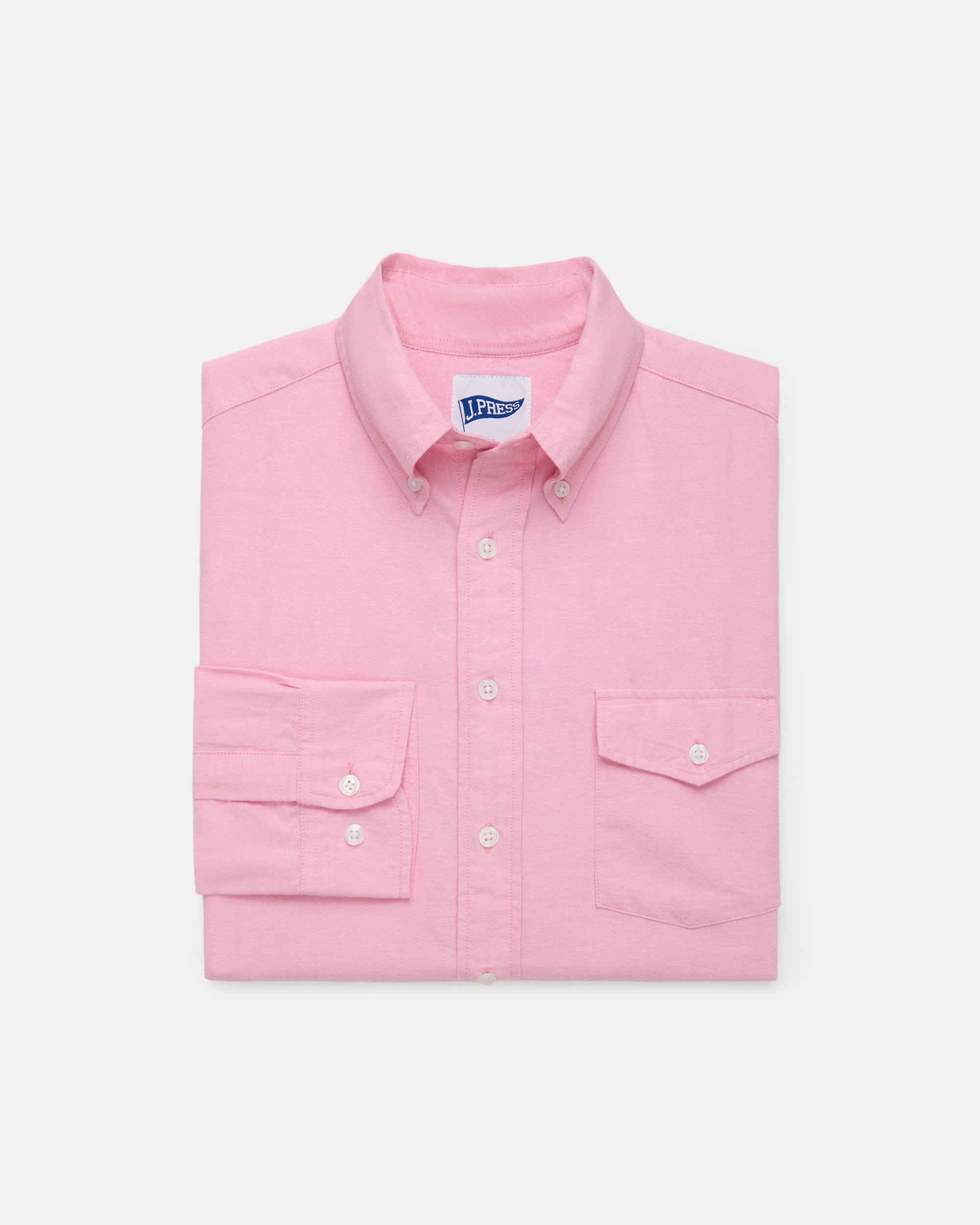 Pink Sleeve Stripe Oxford Shirt