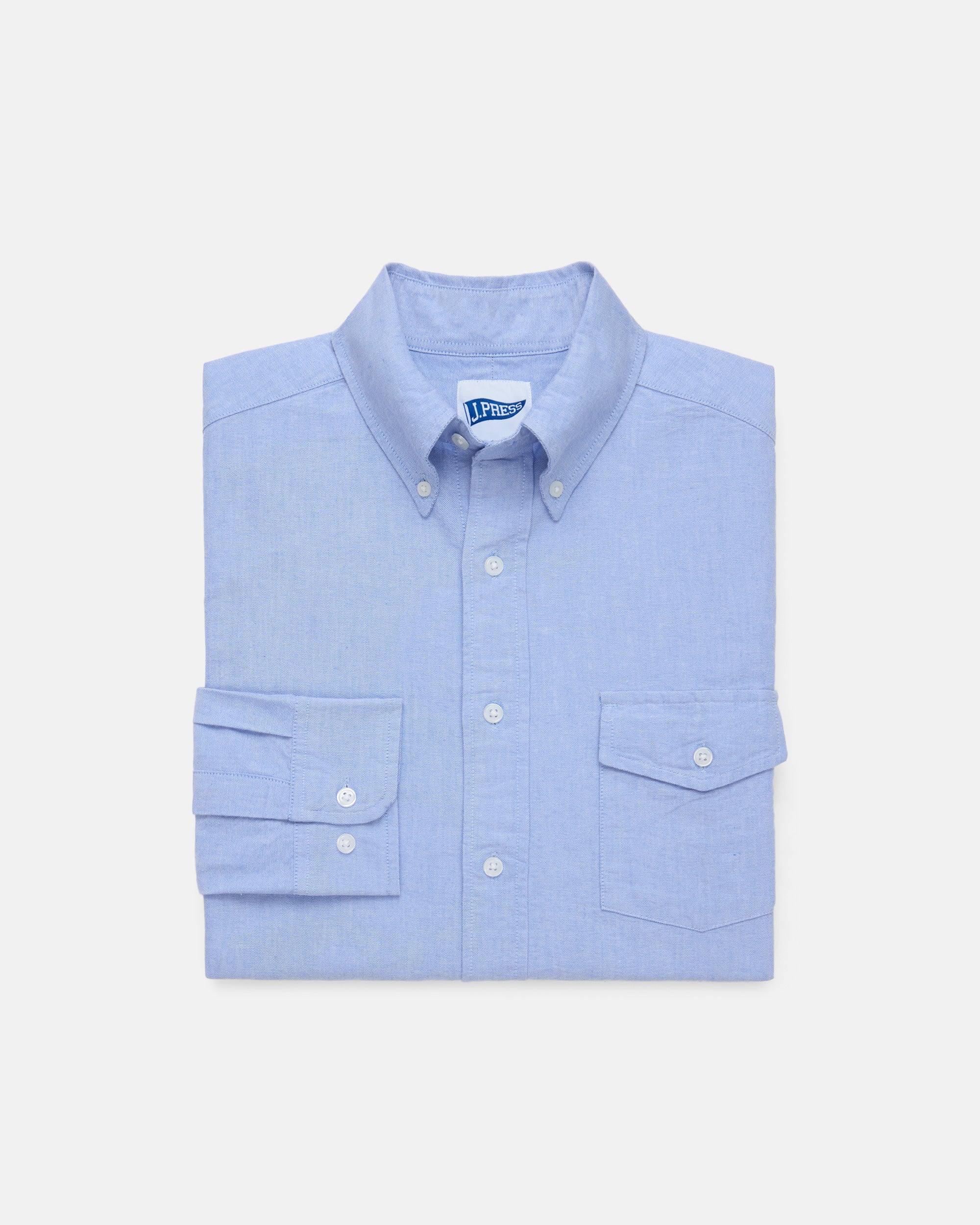 Blue Sleeve Stripe Oxford Shirt - Trim Fit