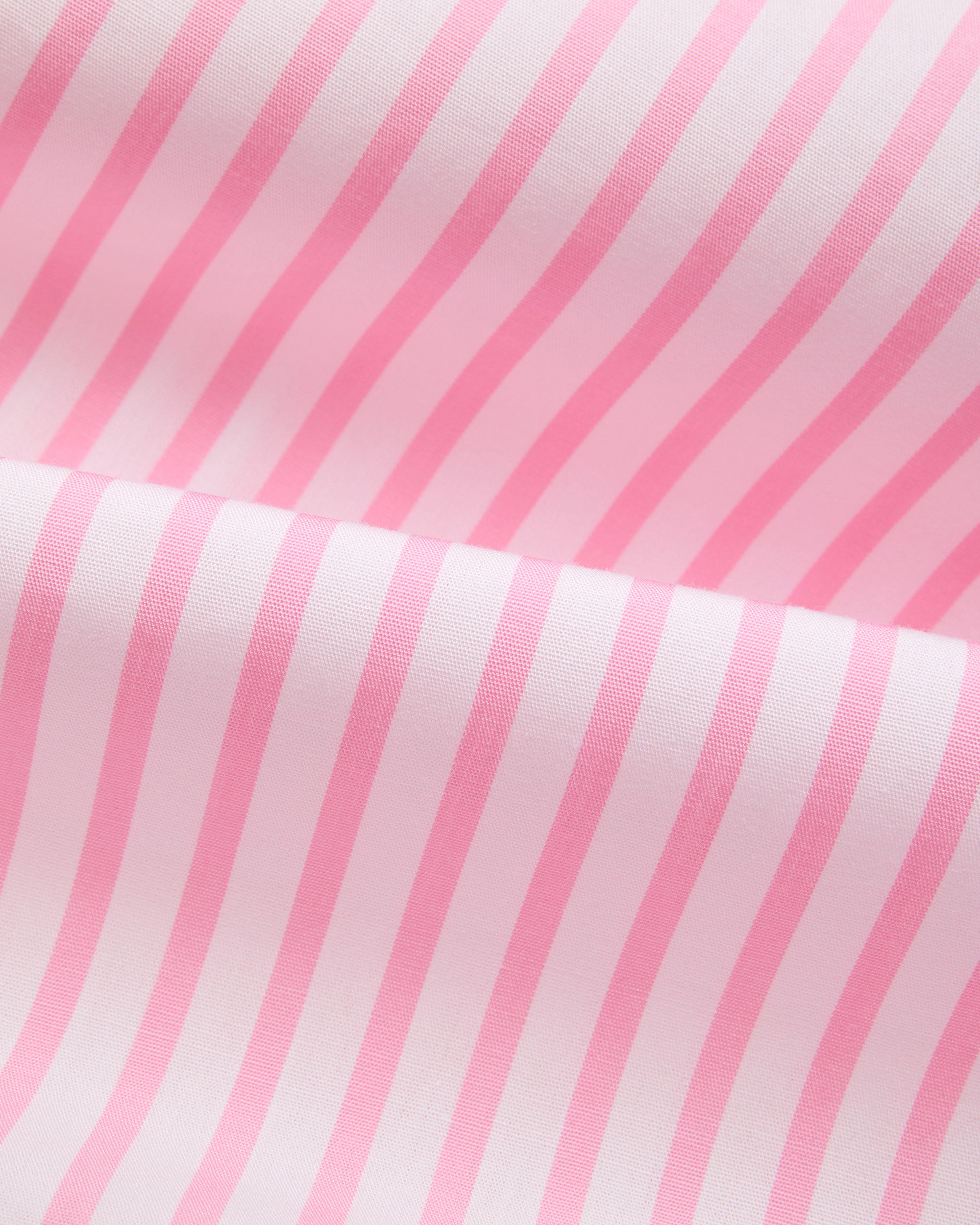 Made-in-Canada Pink Butcher Stripe Broadcloth Button Down Shirt - Classic Fit