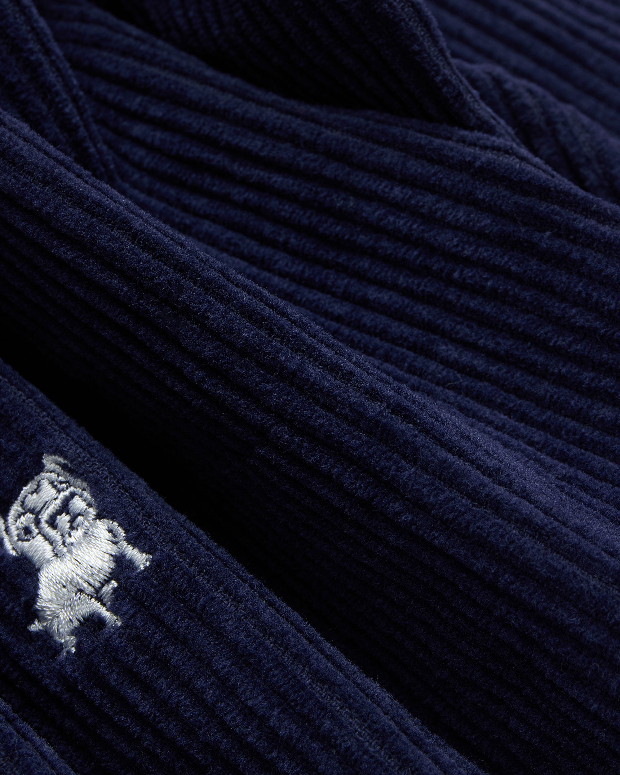 Bulldog Wide Navy Wale Corduroy Critter Pant