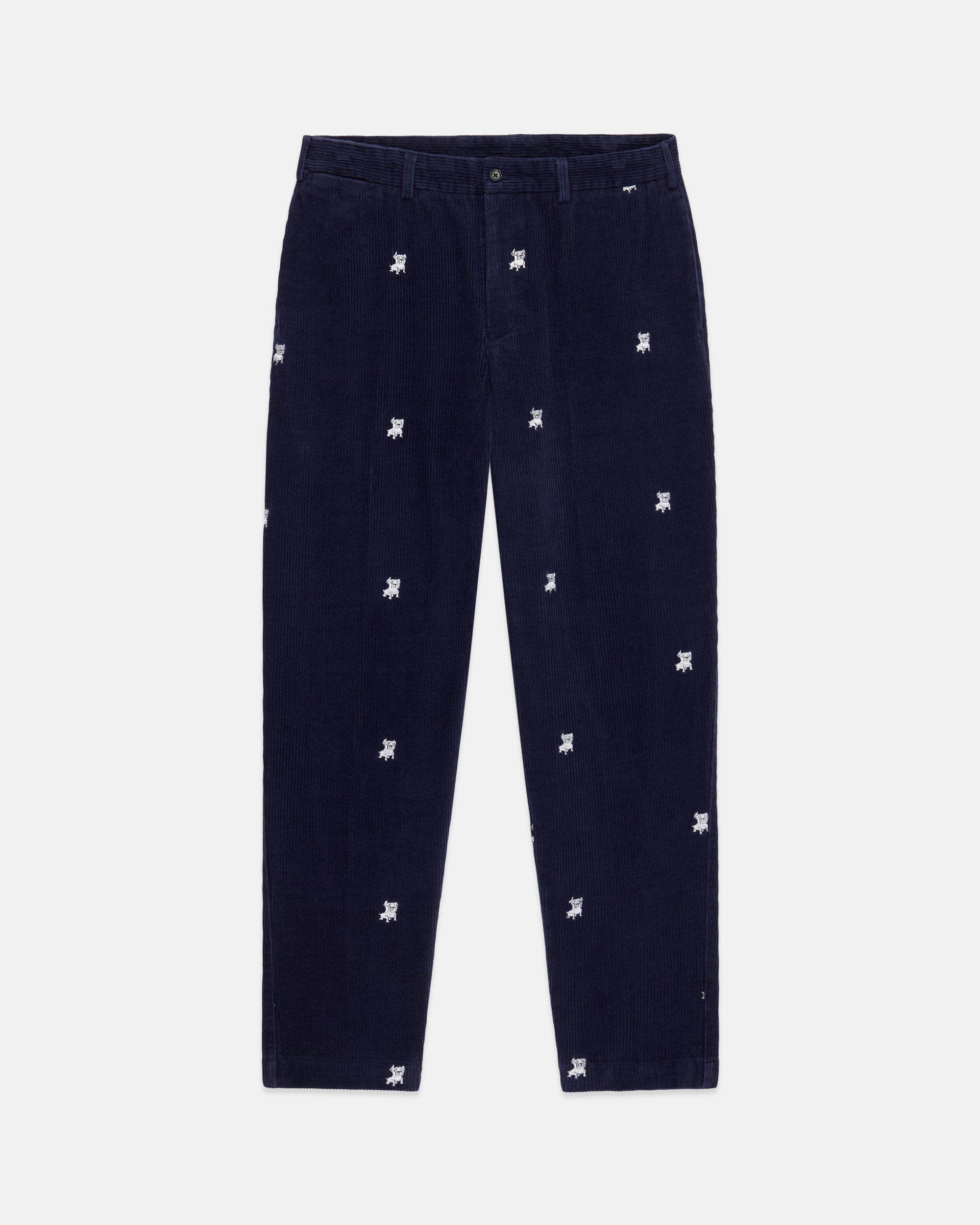 Bulldog Wide Navy Wale Corduroy Critter Pant