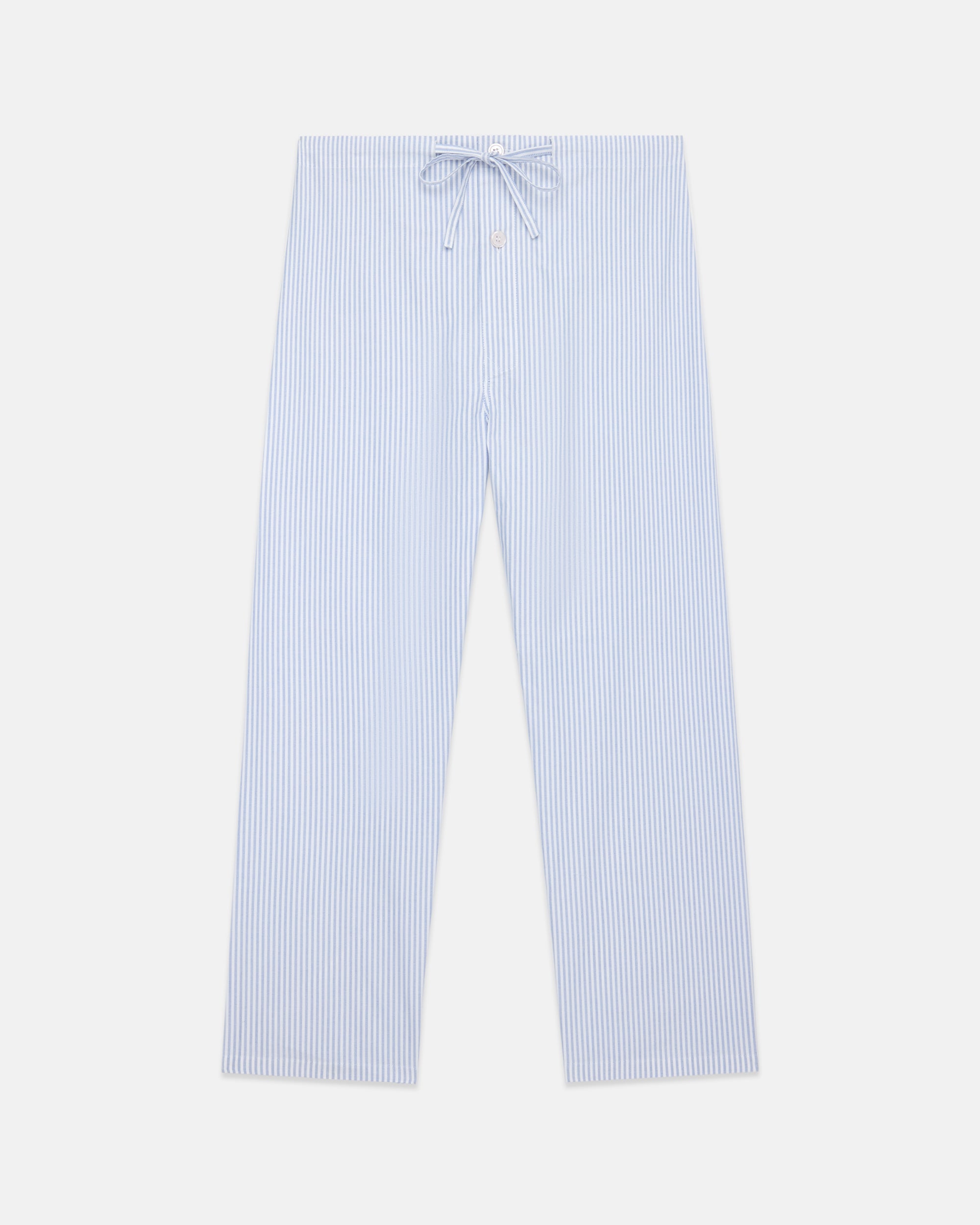 University Stripe Cotton Oxford Cloth Pajamas