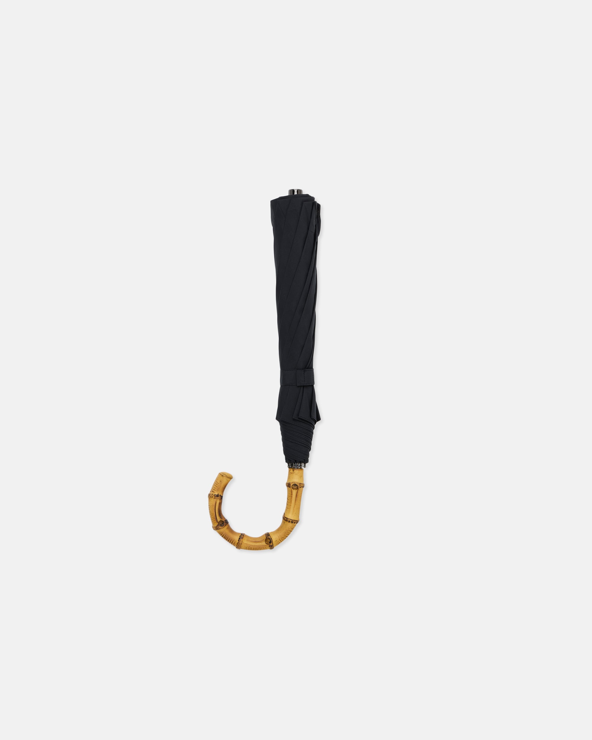 Made-in-England Black Fox Frame Folding Umbrella