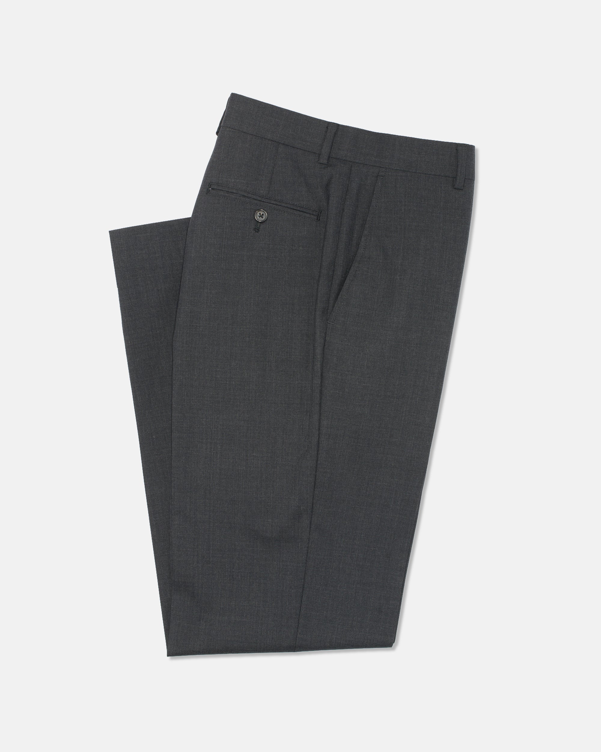 Made-in-Canada Charcoal Tropical Wool Trouser