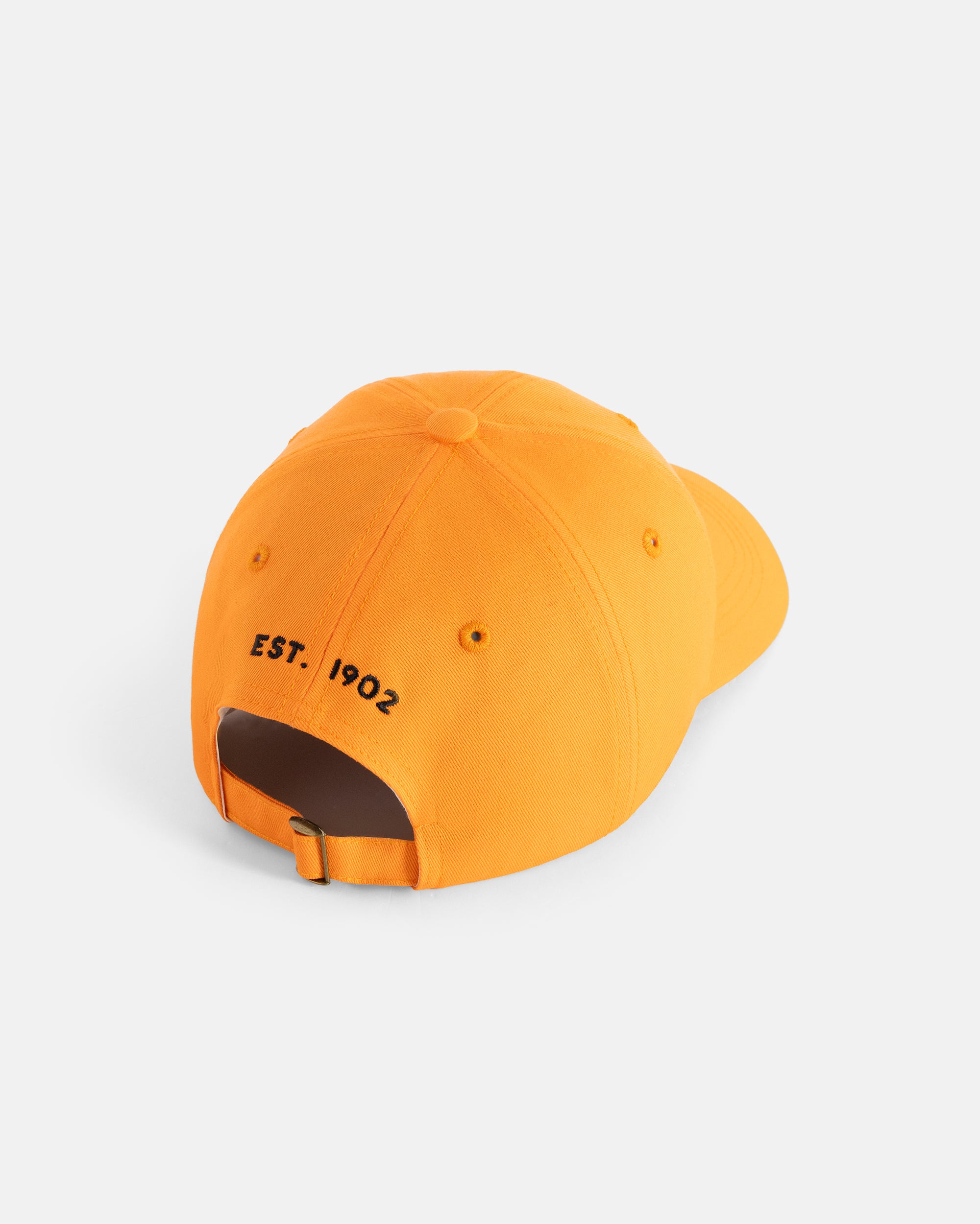 Made-in-USA Orange J. Press Embroidered Logo Dad Hat
