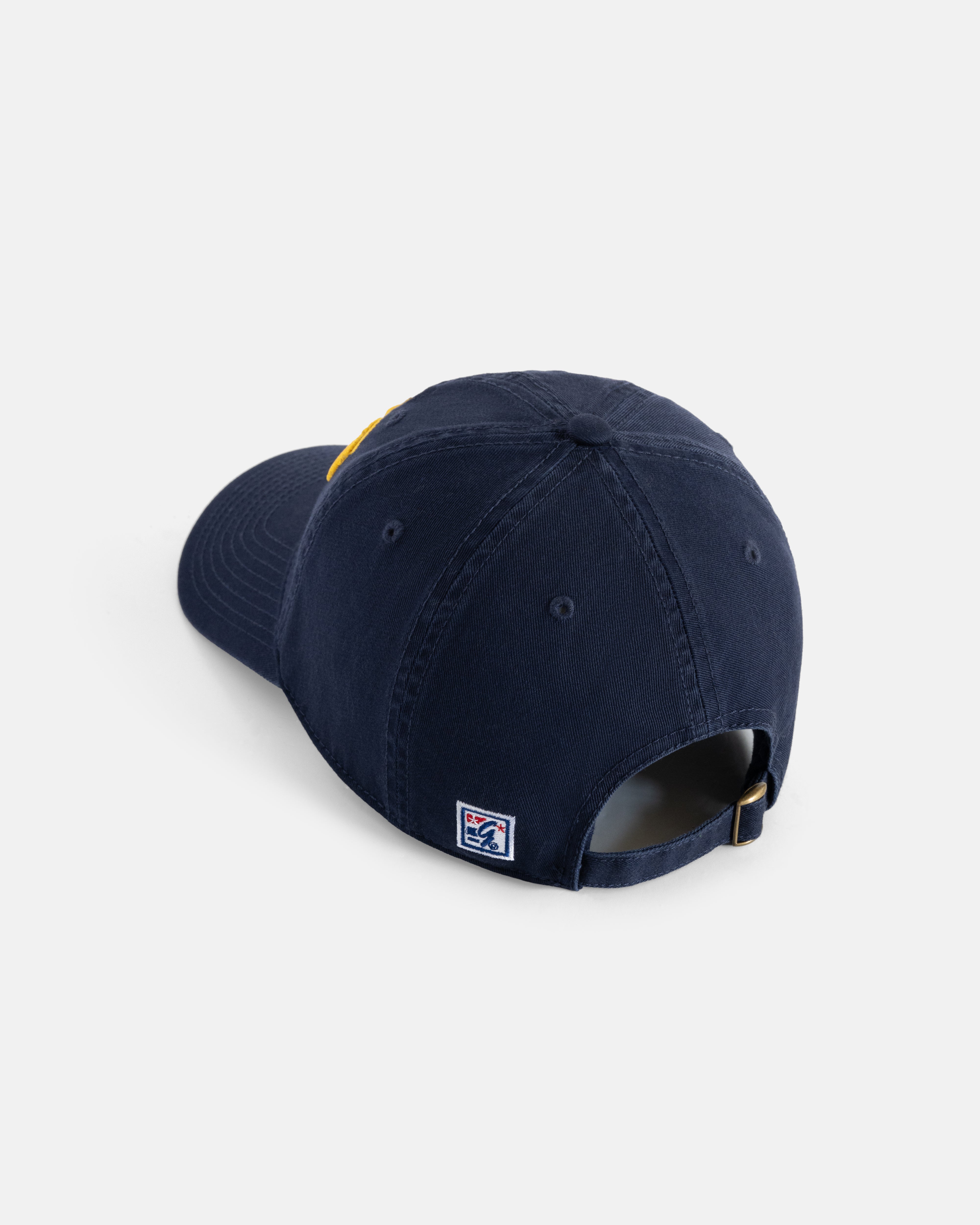 J. PRESS Navy Three-Bar Dad Hat