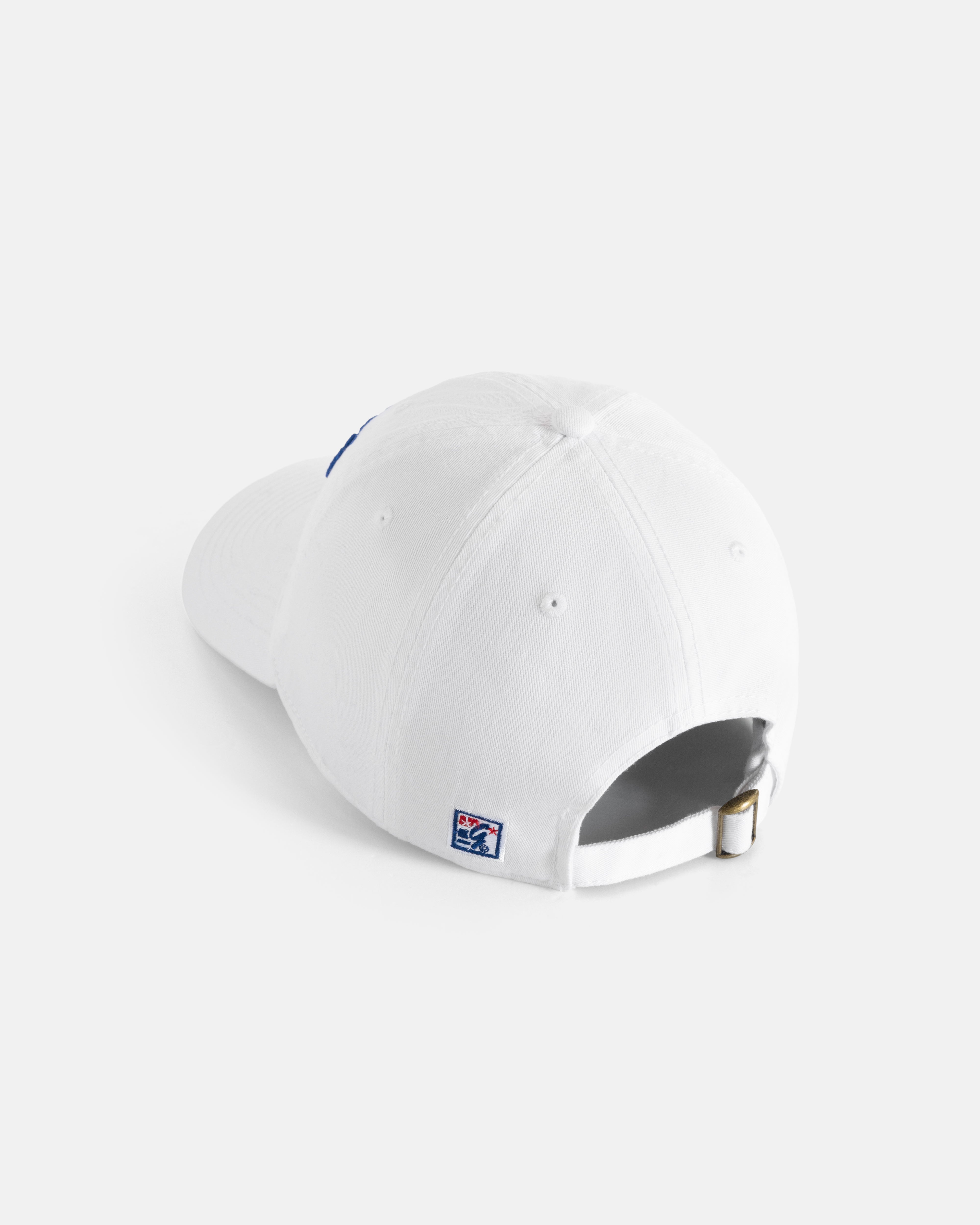 J. PRESS White Three-Bar Dad Hat