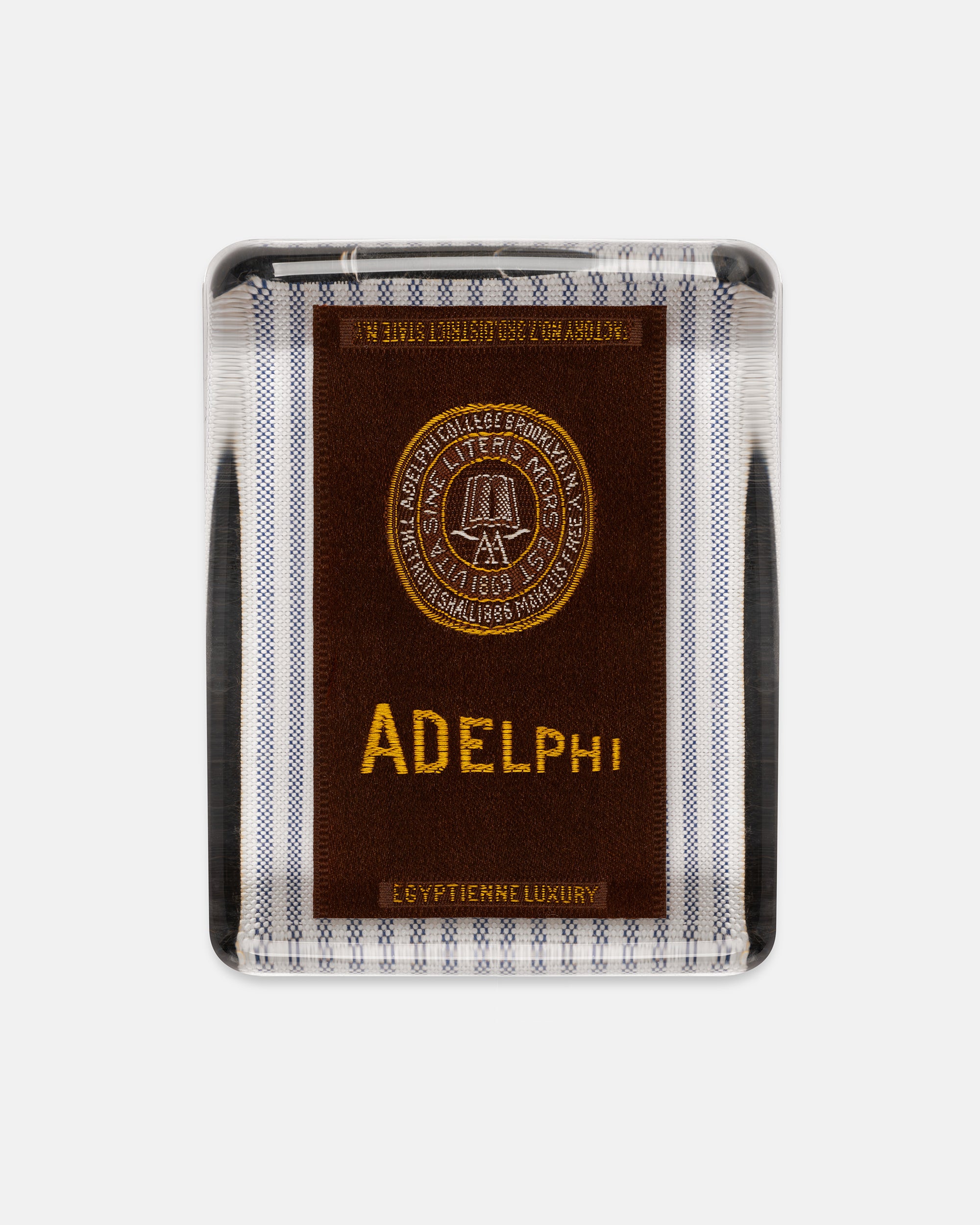 Adelphi University Silk Paperweight