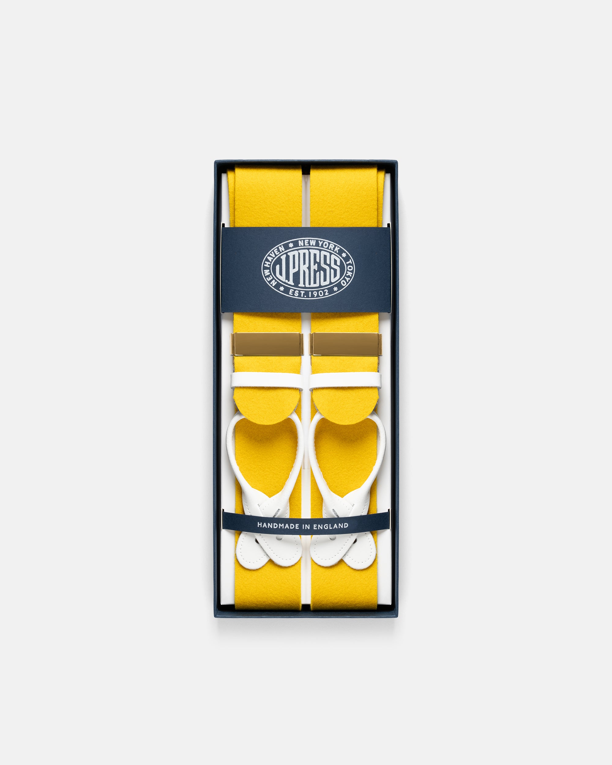 Made-in-England Gold Wool Boxcloth Braces