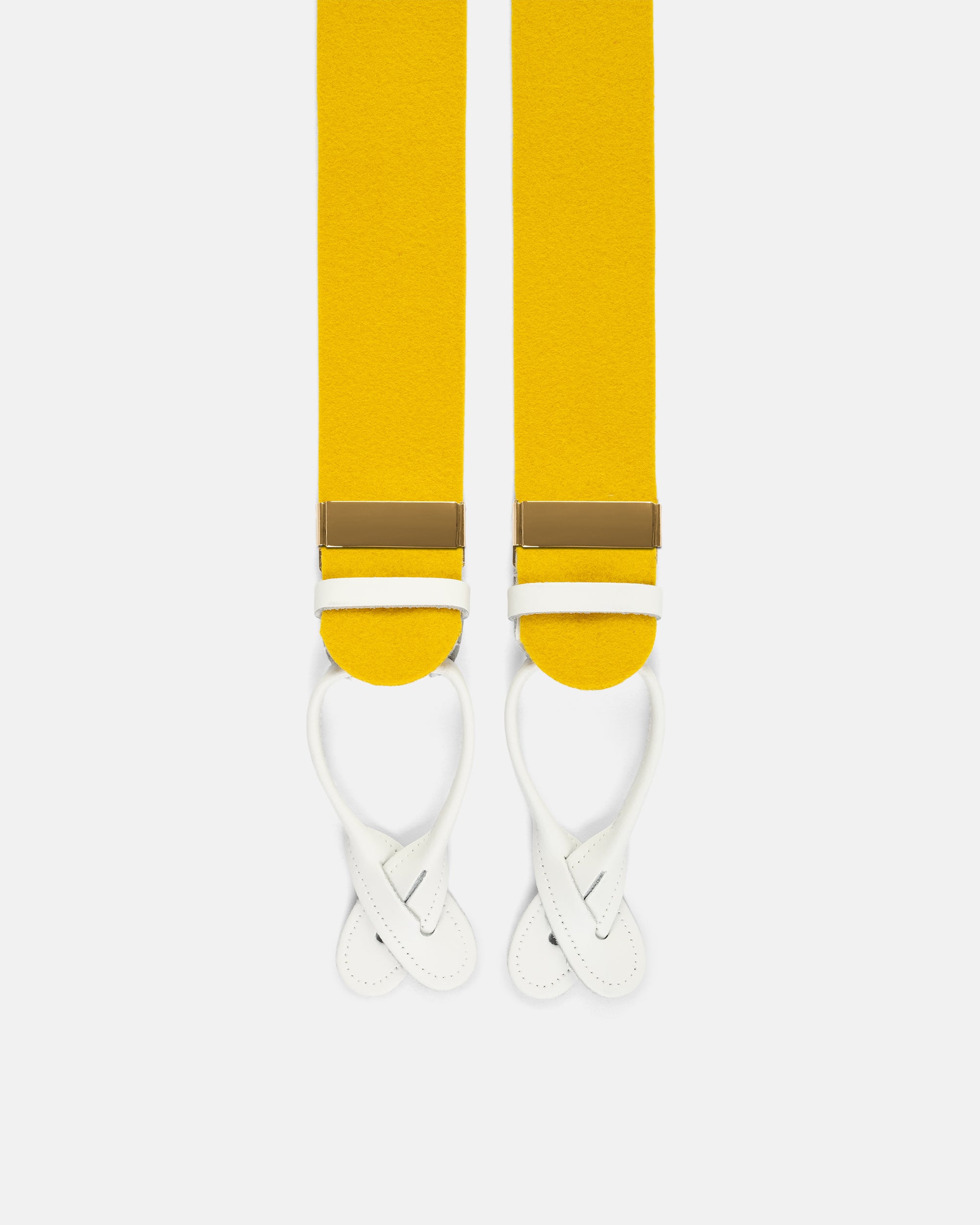 Made-in-England Gold Wool Boxcloth Braces