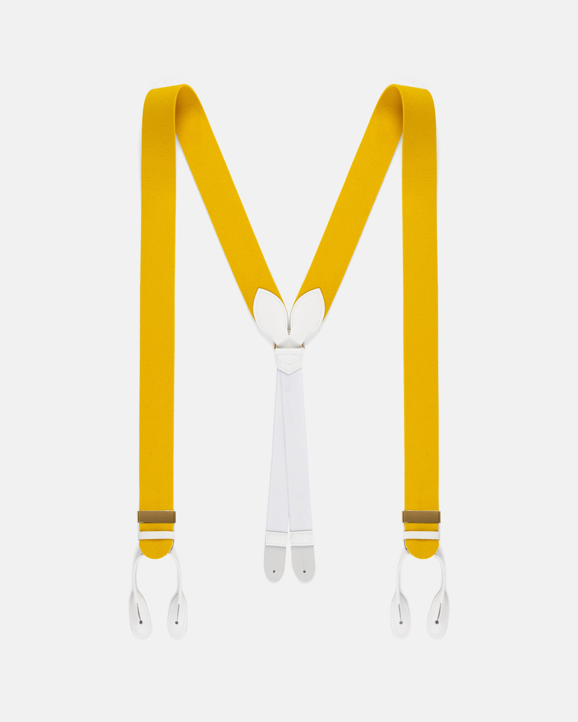 Made-in-England Gold Wool Boxcloth Braces