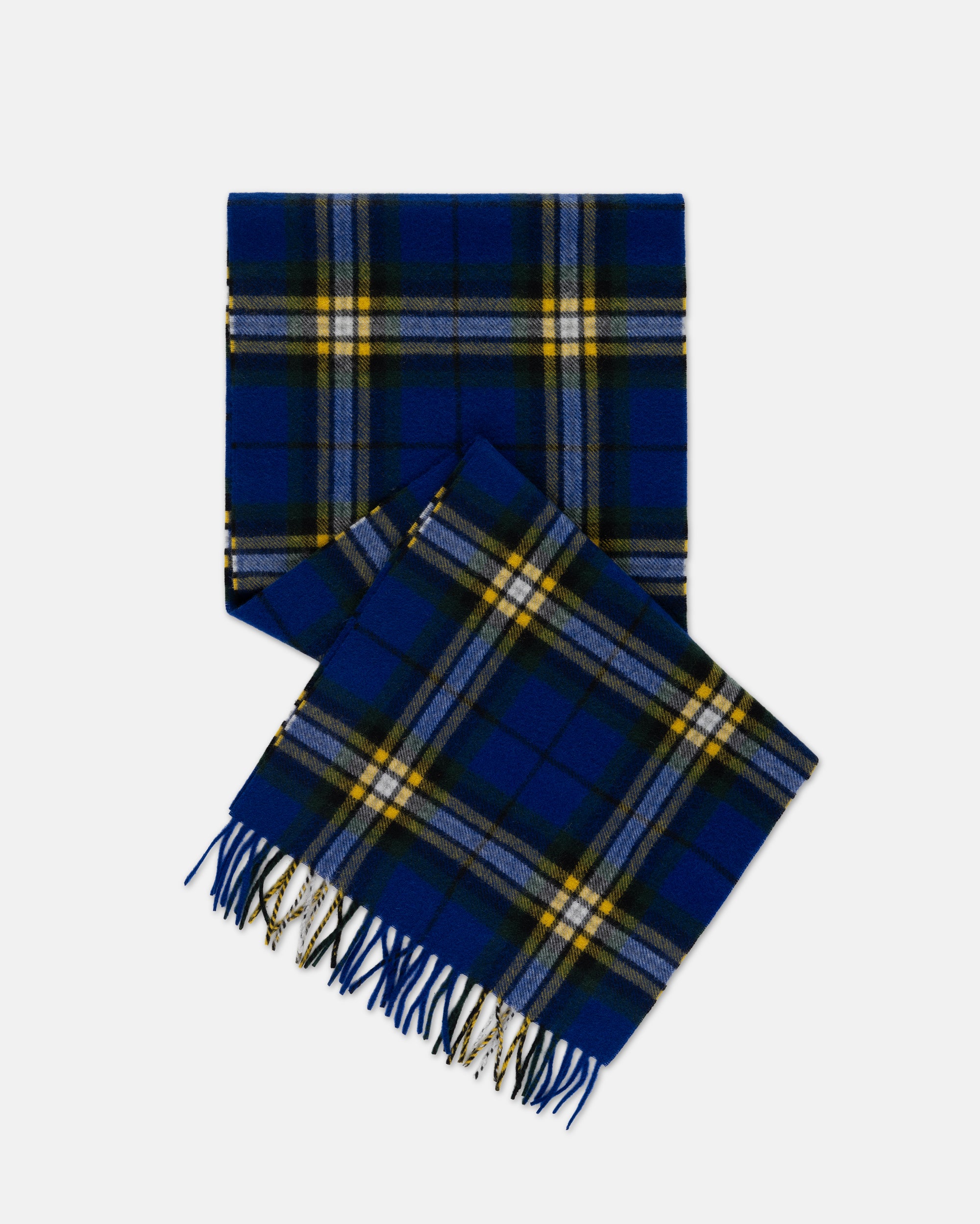 Made-in-England Helmsley Plaid Cashmere Muffler