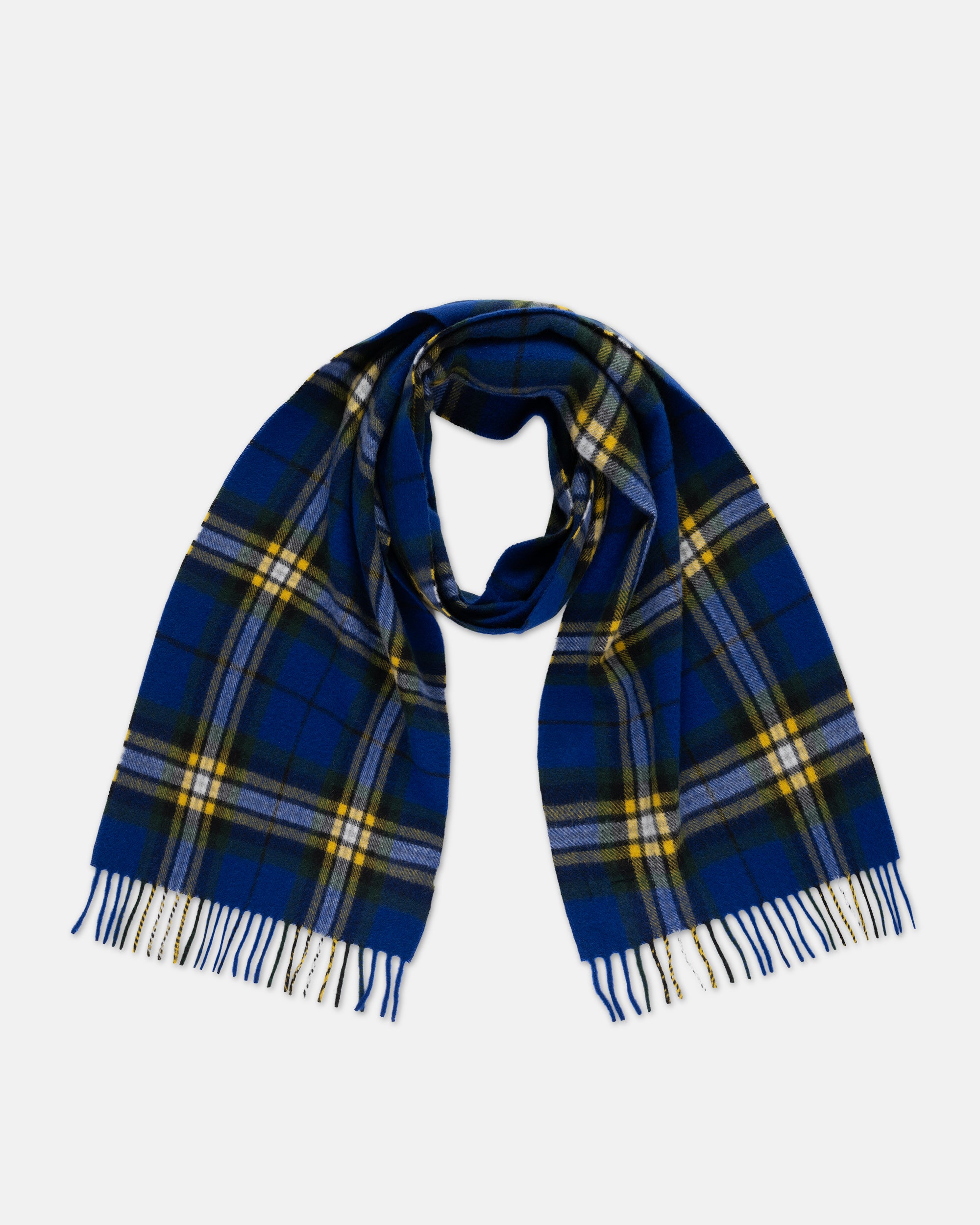 Made-in-England Helmsley Plaid Cashmere Muffler