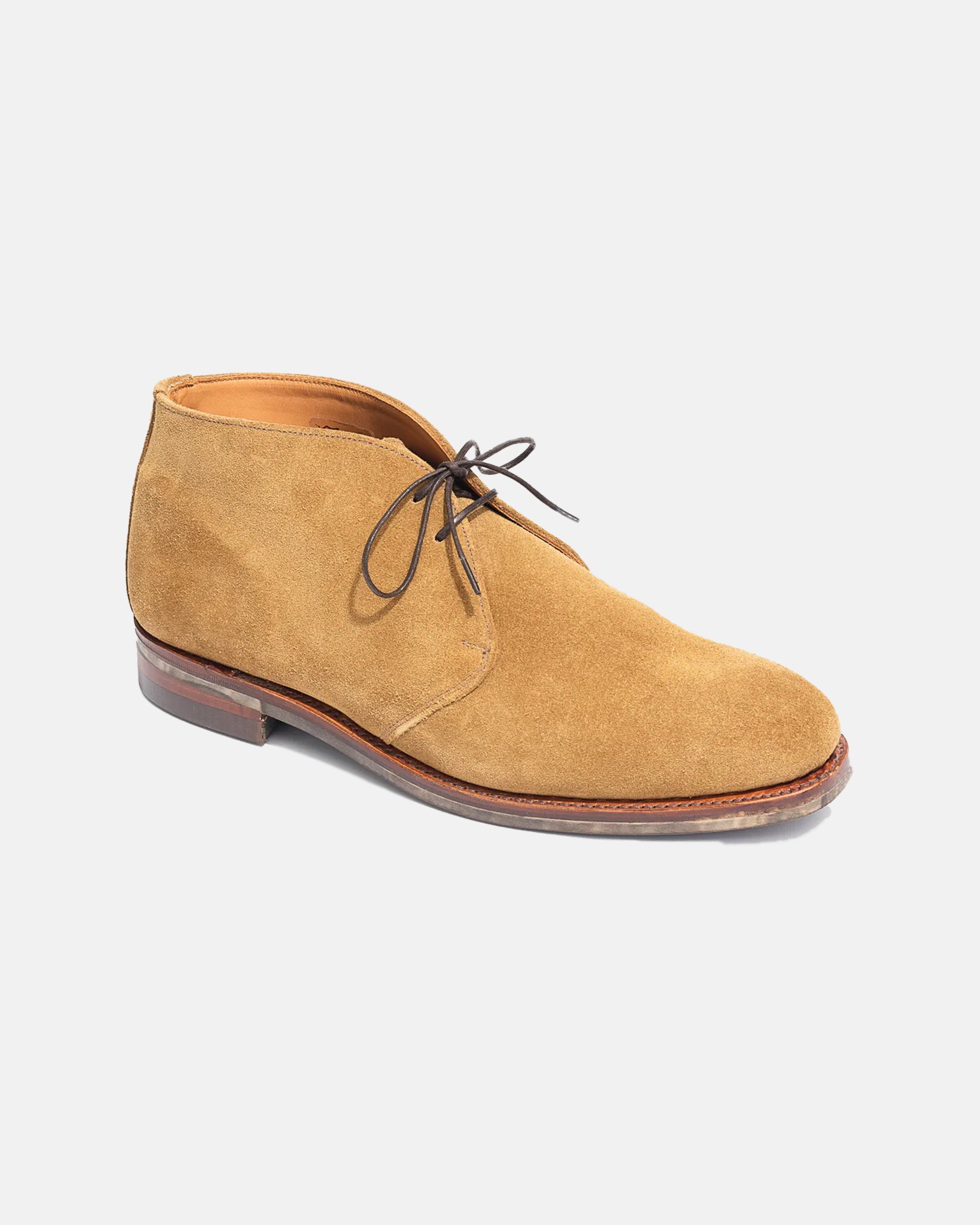 Made-in-England Tan Suede Chukka Boot