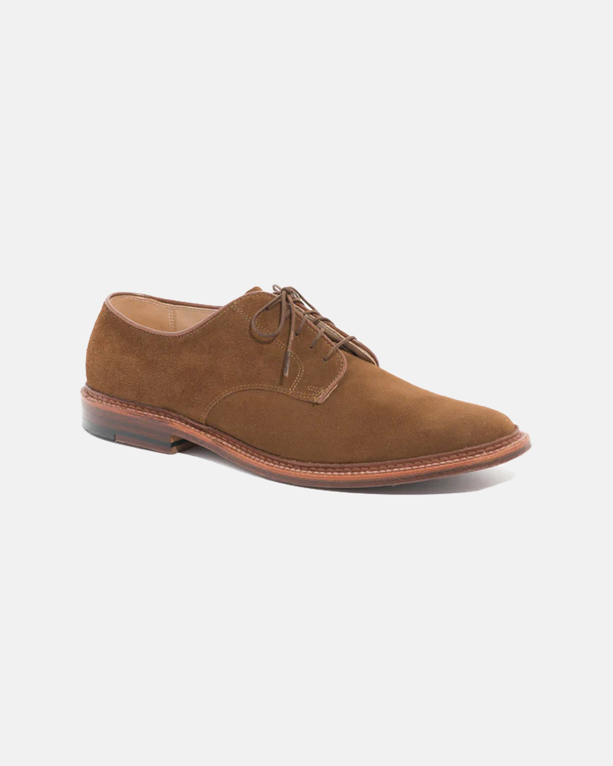Made-in-America Snuff Suede Plain Toe Blucher