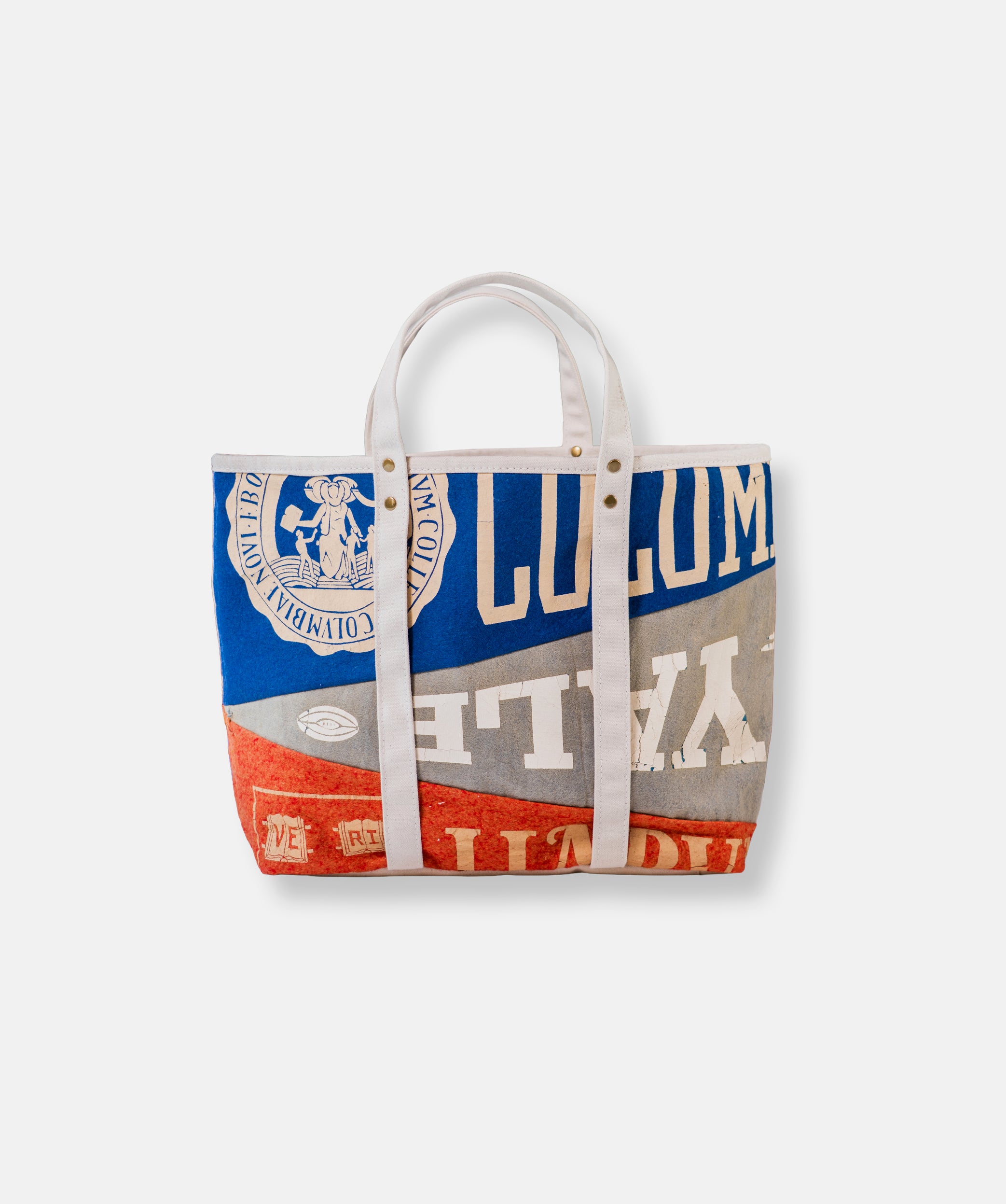 Made-in-USA Handmade Vintage Pennant Tote