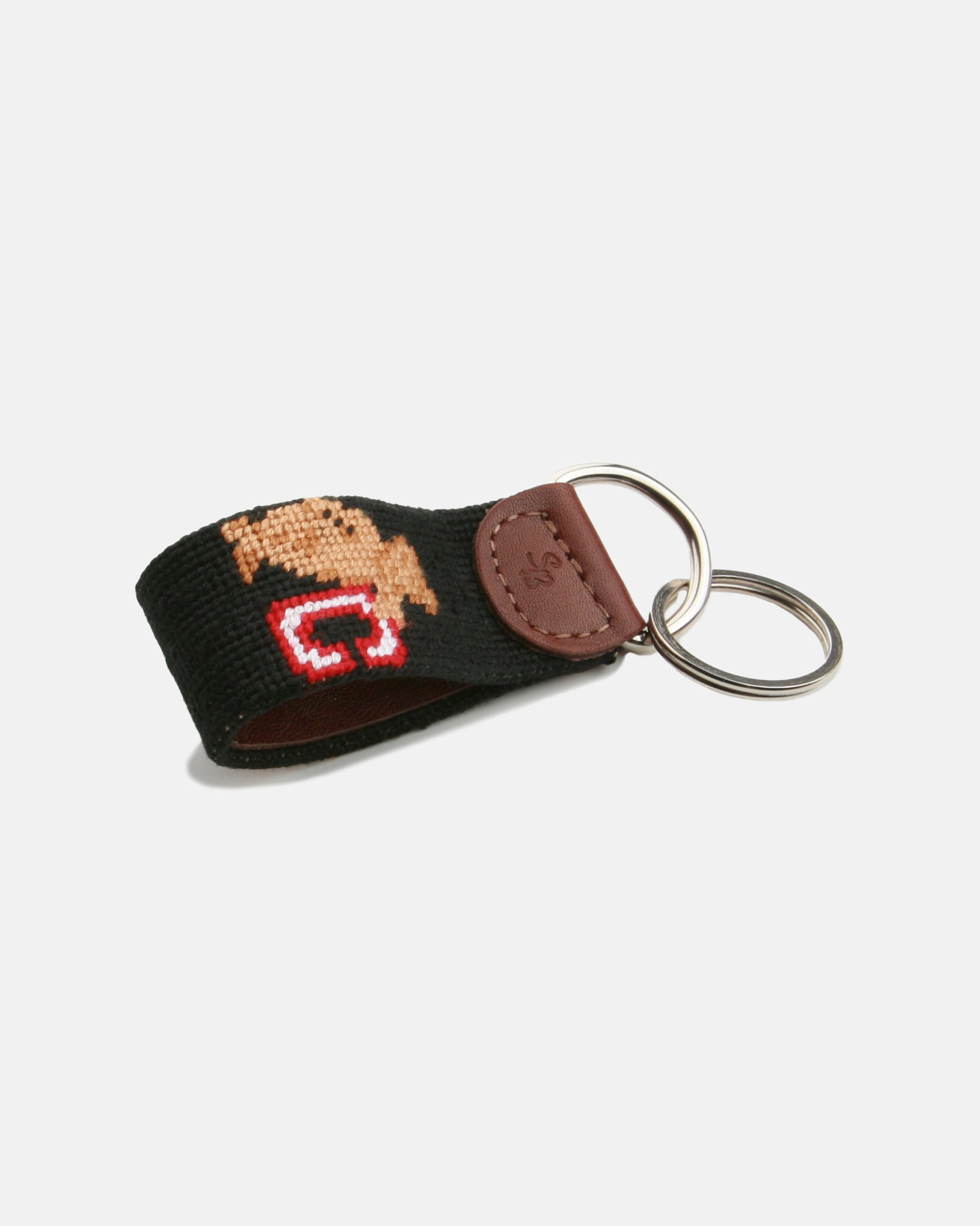 Cornell Needlepoint Key Fob
