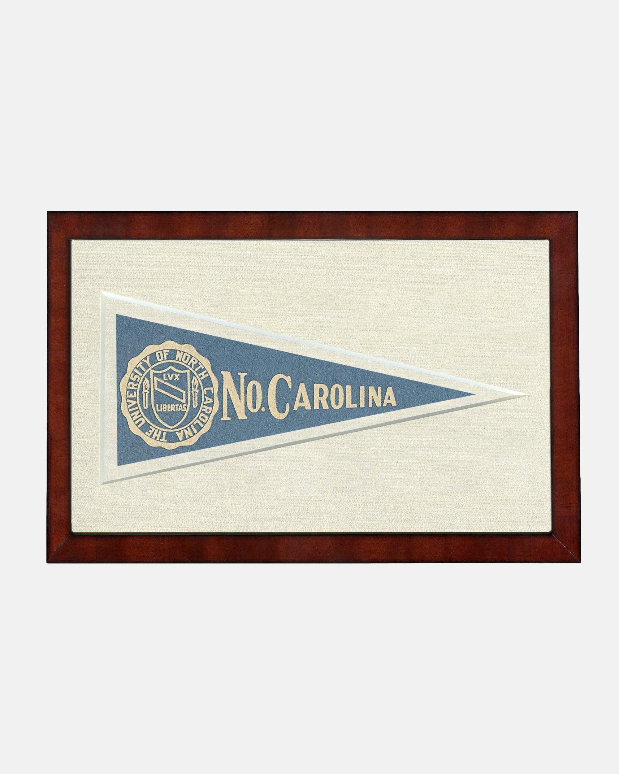 North Carolina Framed Vintage Pennant