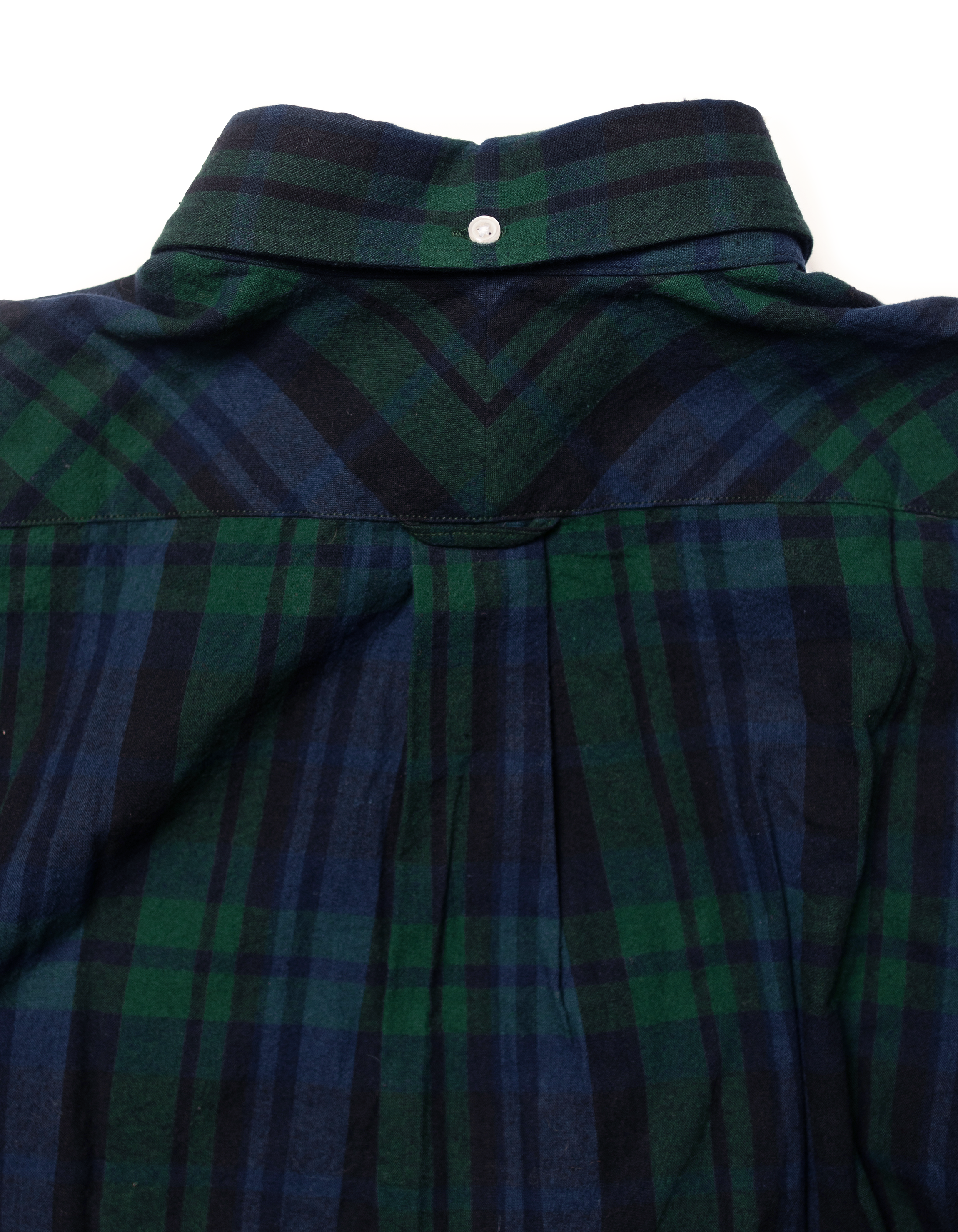 Blackwatch Tartan Cotton Flannel Sport Shirt - Trim Fit