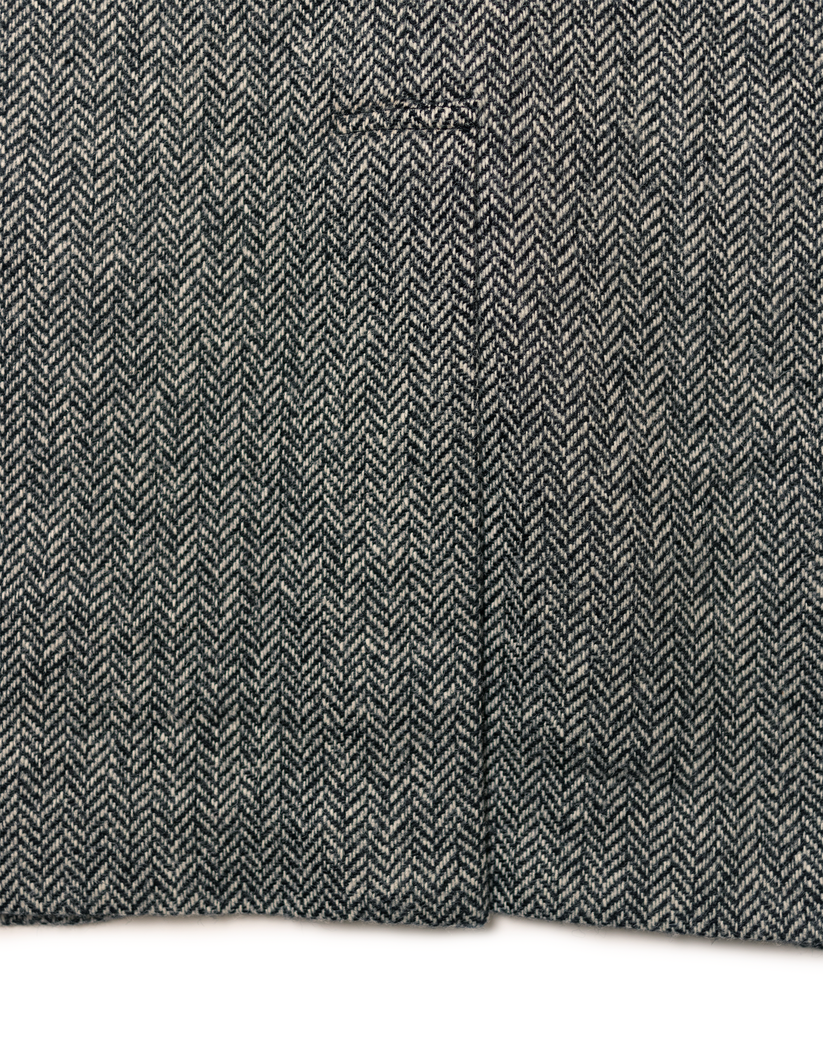 Black White Herringbone Sport Coat - Trim Fit